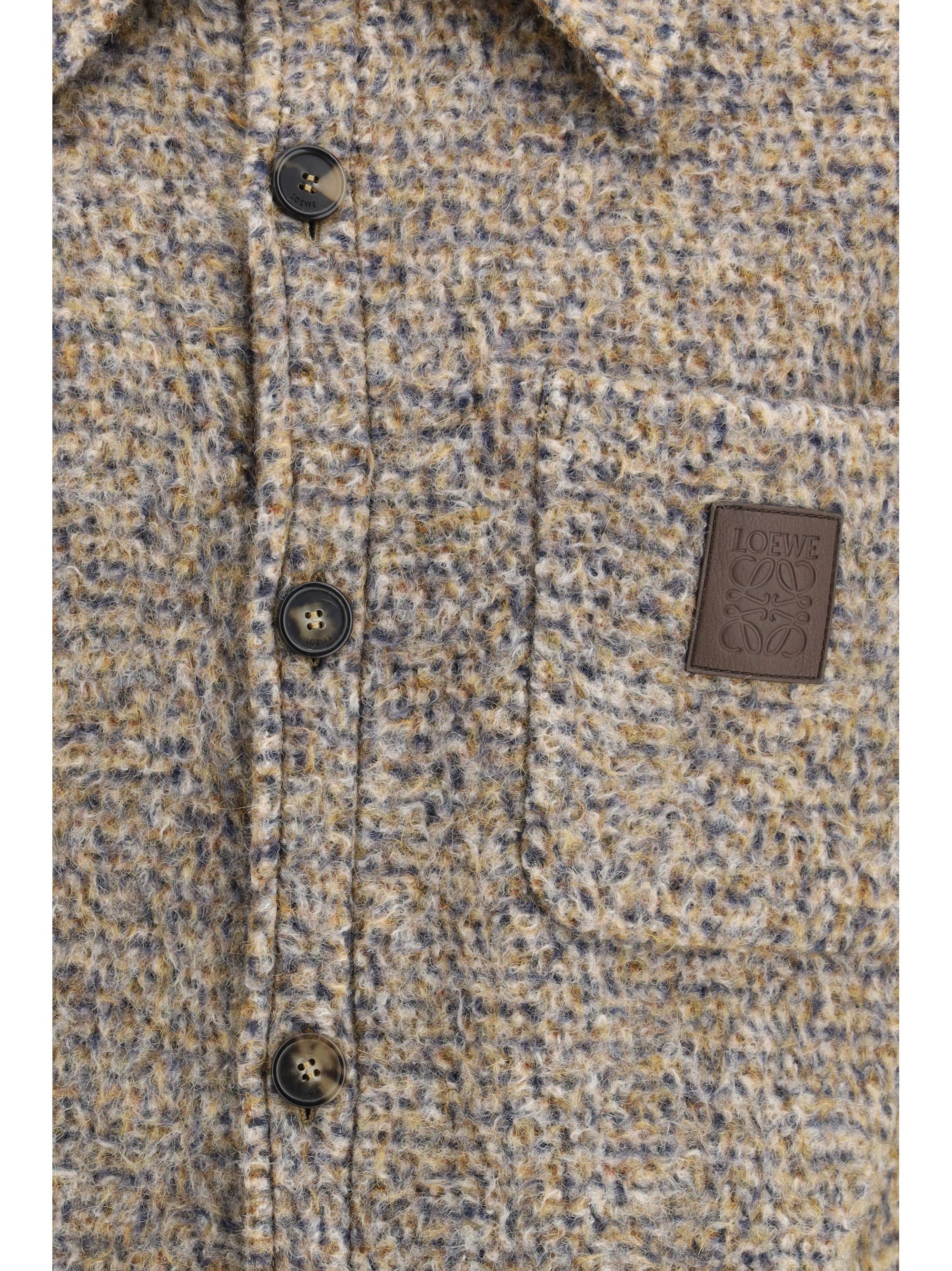Loewe Mélange wool blend Overshirt Size US M / EU 48-50 / 2 - 3 Thumbnail