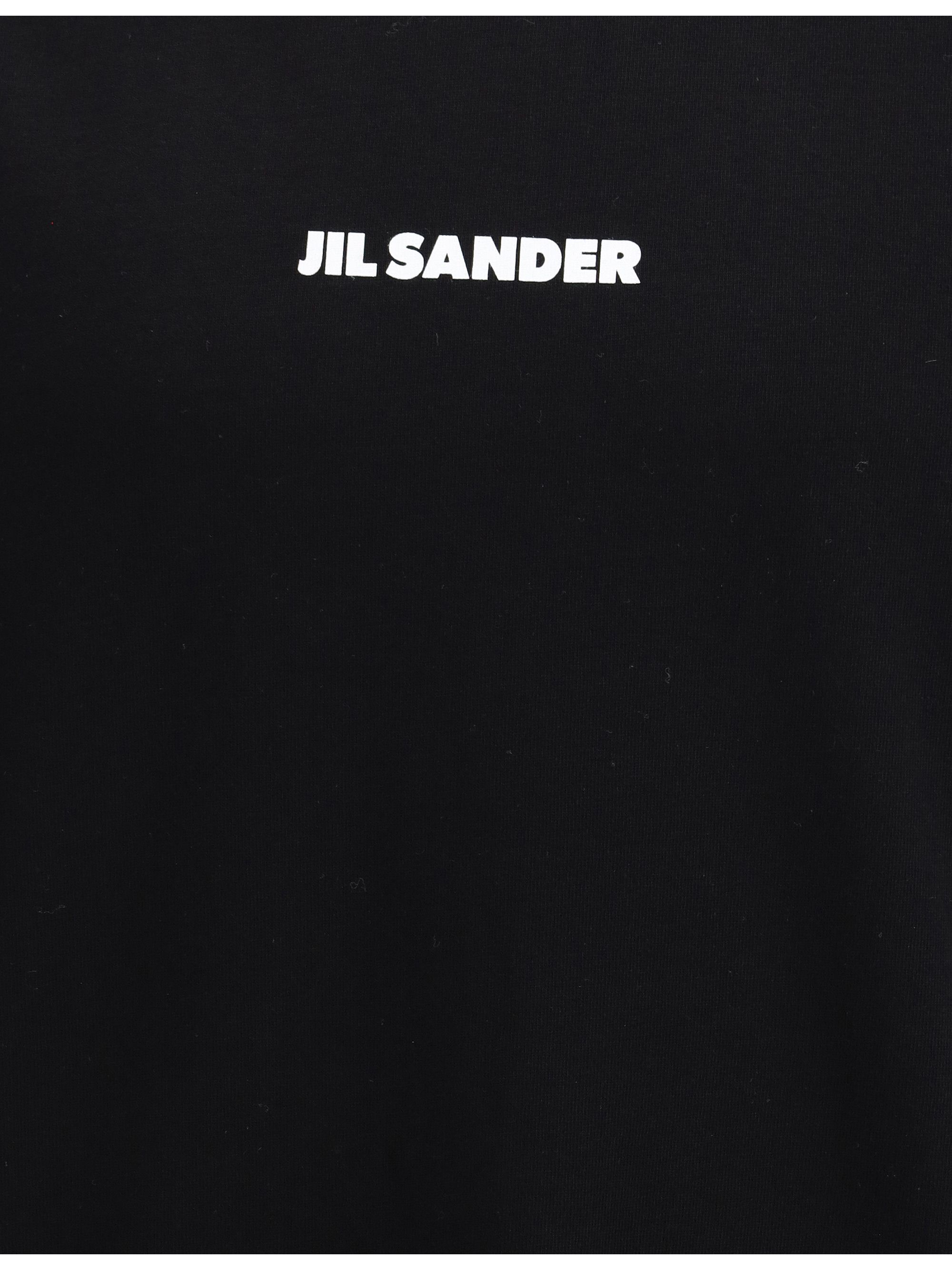 Jil Sander Crew-neck cotton T-shirt with printed logo Size US S / EU 44-46 / 1 - 3 Thumbnail