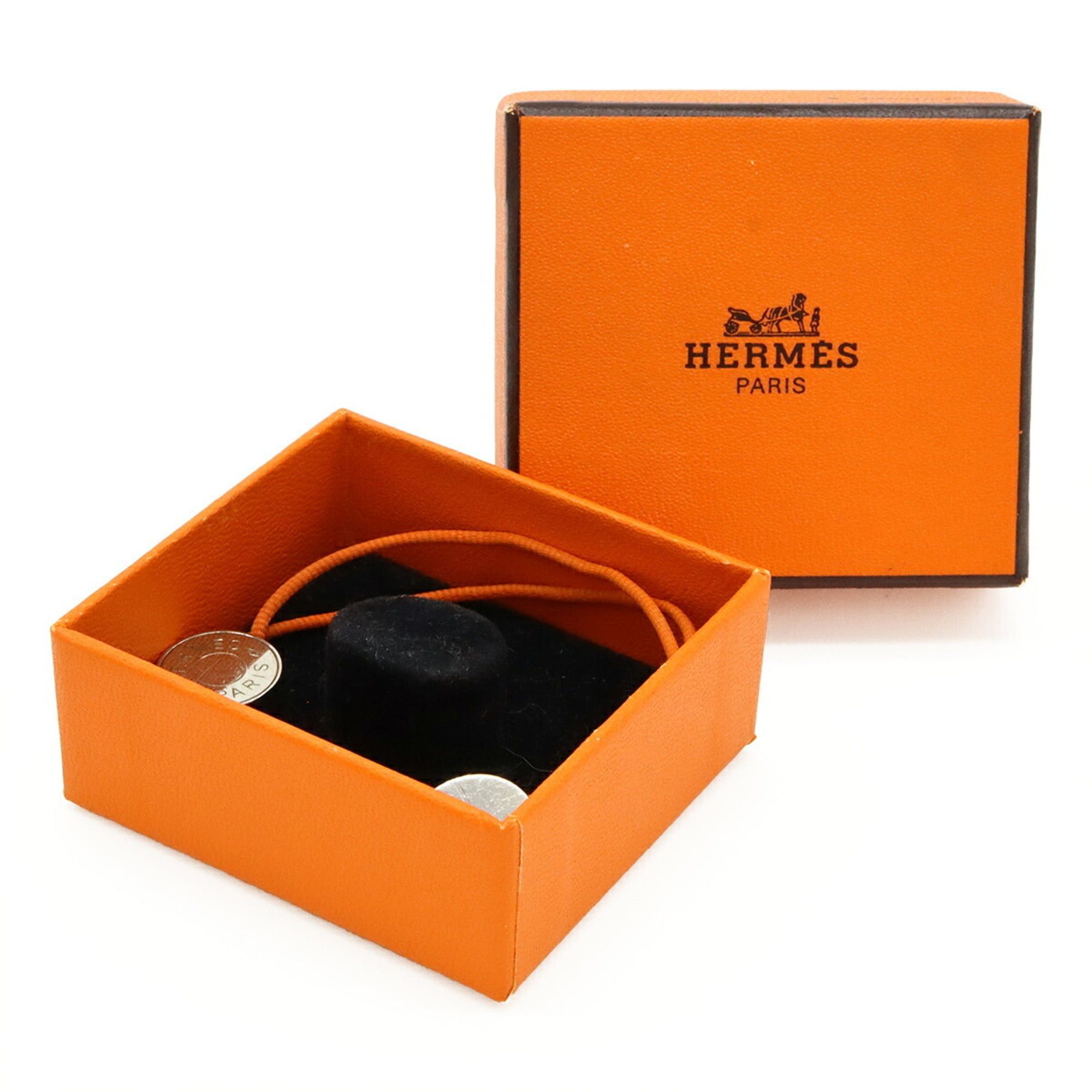 Hermes HERMES Serie Cord Bracelet, Cotton Cord, Orange Size ONE SIZE - 7 Thumbnail