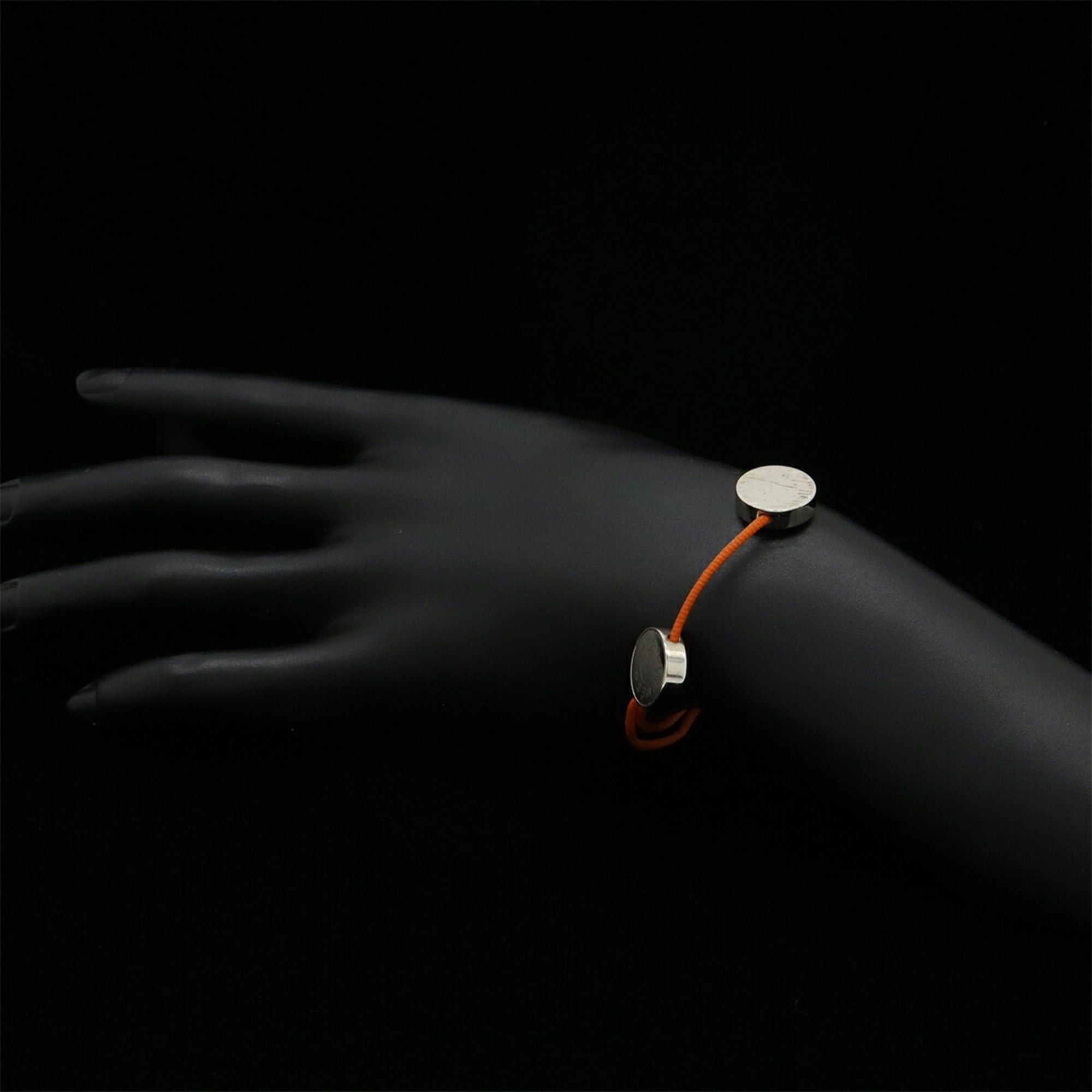 Hermes HERMES Serie Cord Bracelet, Cotton Cord, Orange Size ONE SIZE - 6 Thumbnail