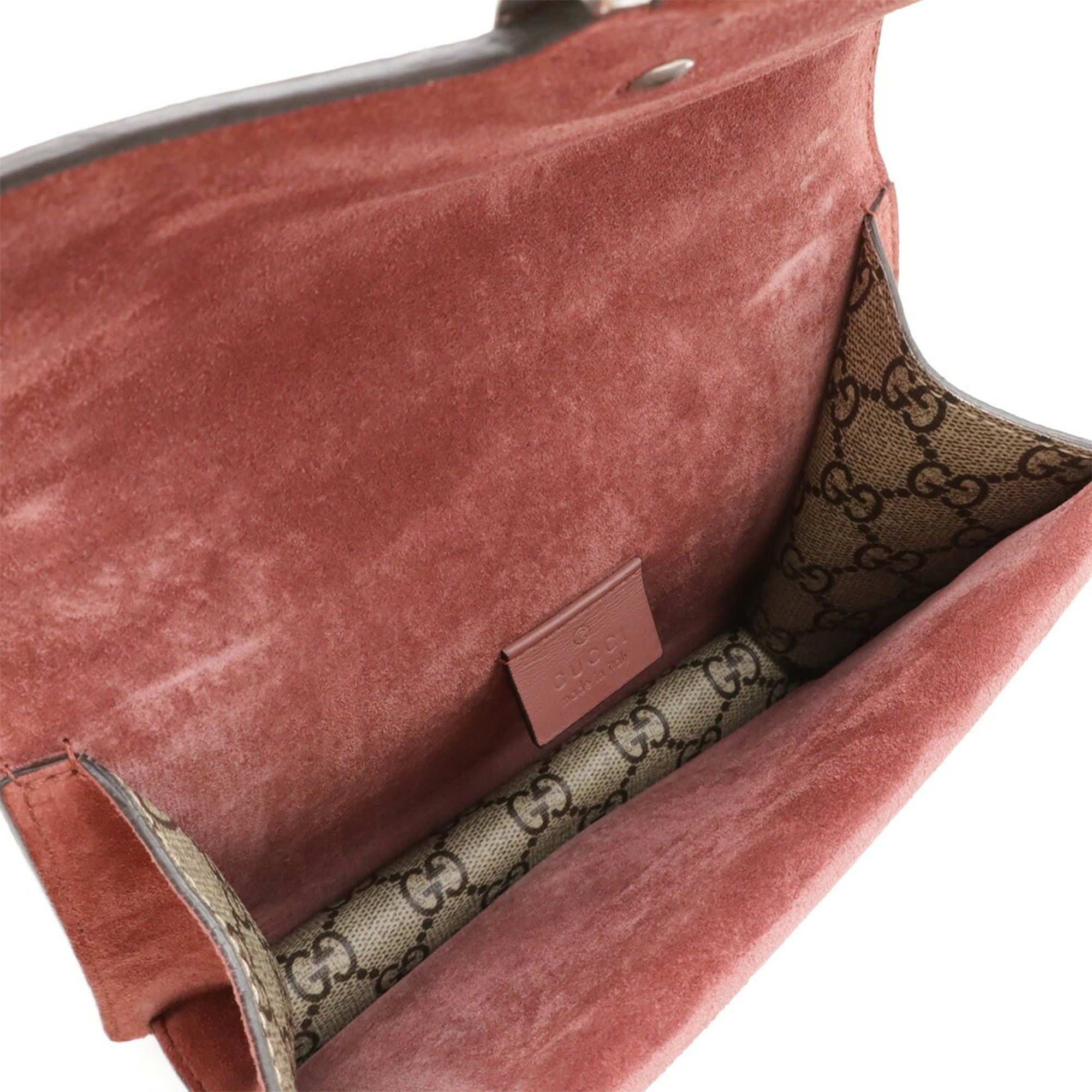Gucci GUCCI Dionysus GG Blooms Chain Shoulder Bag with Tiger Head Design, PVC and Suede, Beige Pink Multicolor, 421970 Size ONE SIZE - 6 Thumbnail