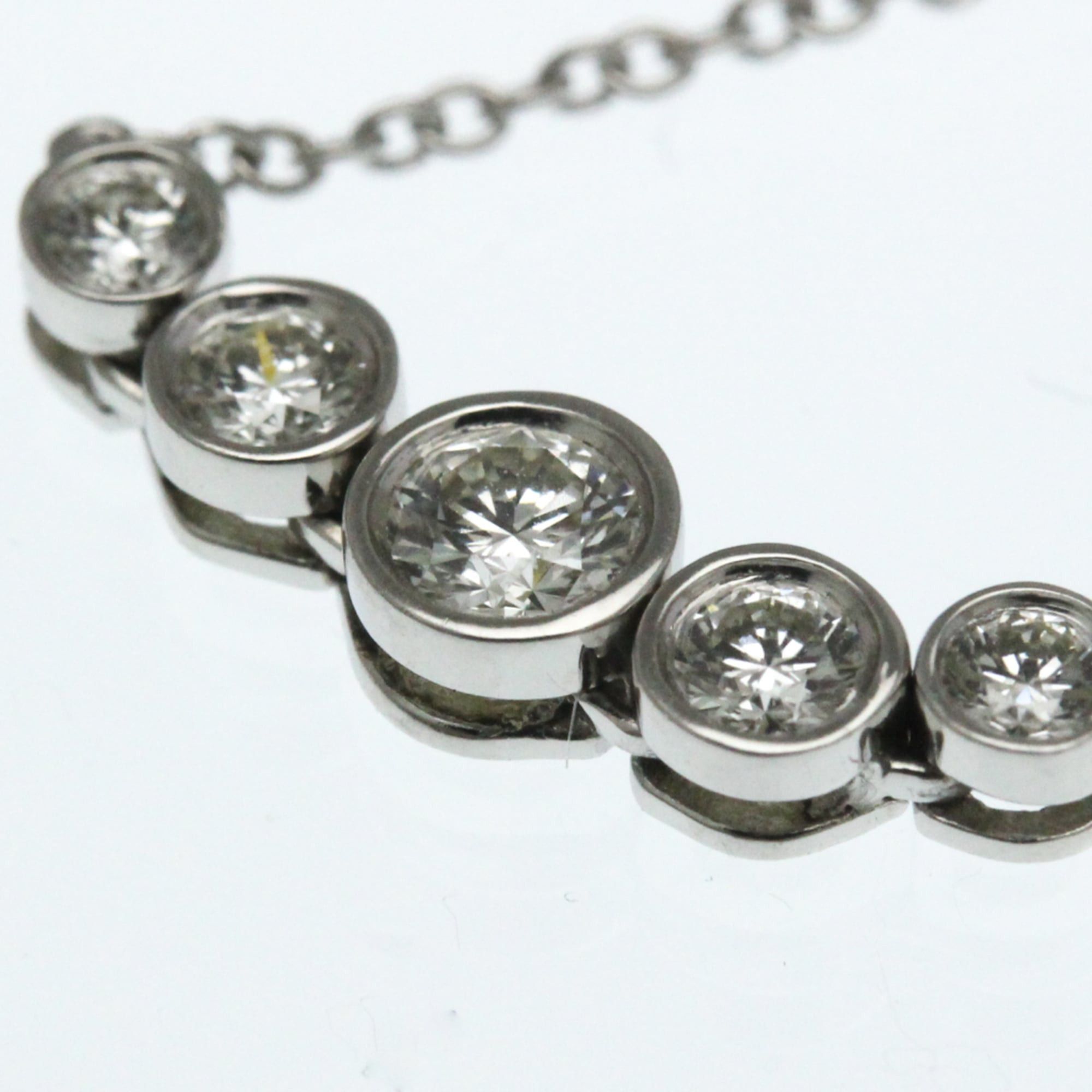 Tiffany & Co. Tiffany Jazz Graduated Necklace Platinum Diamond Men,Women Fashion Pendant Necklace (Silver) Size ONE SIZE - 3 Thumbnail