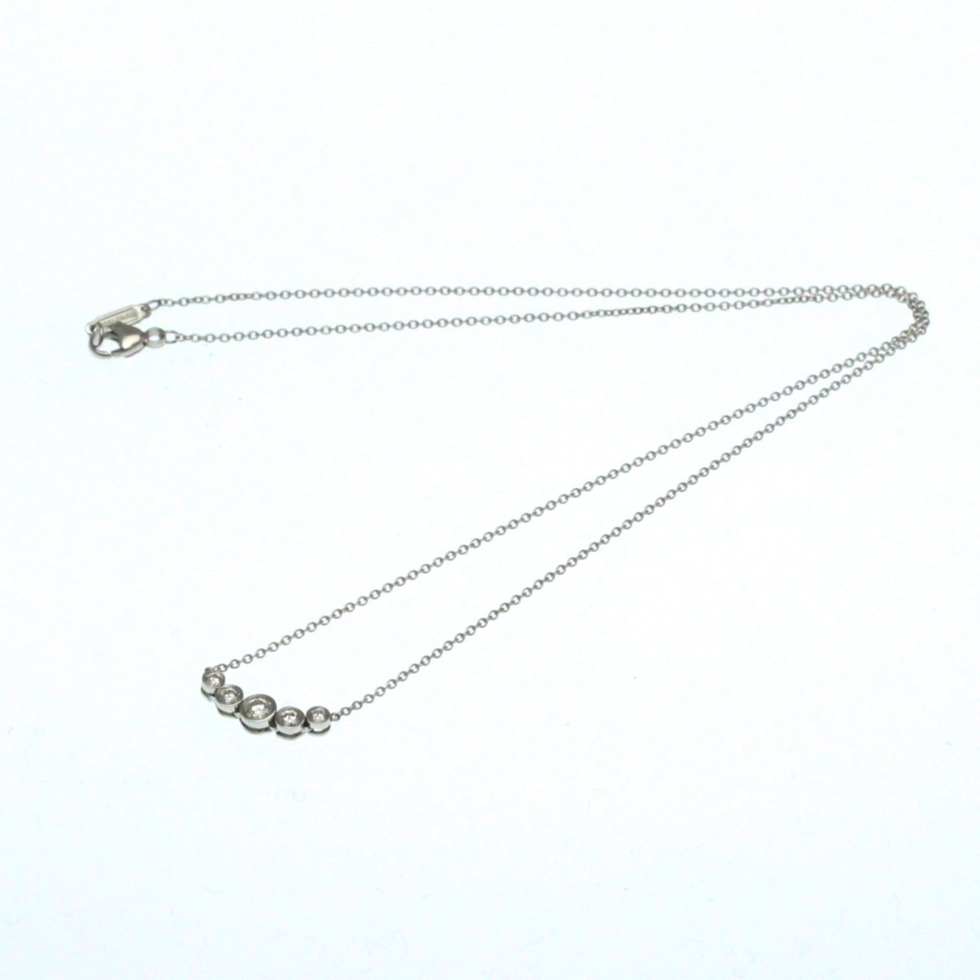 Tiffany & Co. Tiffany Jazz Graduated Necklace Platinum Diamond Men,Women Fashion Pendant Necklace (Silver) Size ONE SIZE - 12 Thumbnail