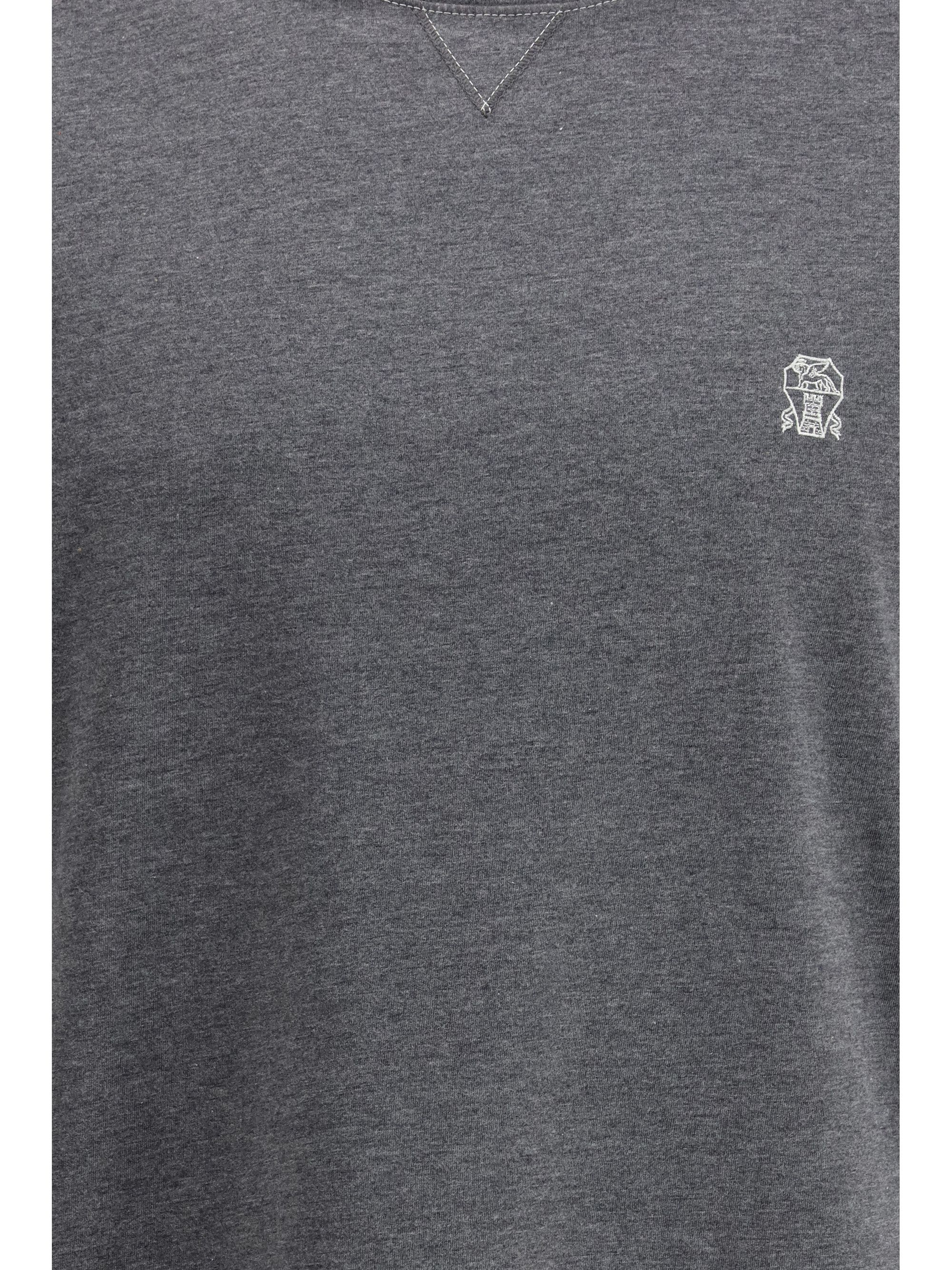 Brunello Cucinelli T-shirt in cotton with a logo Size US M / EU 48-50 / 2 - 3 Thumbnail