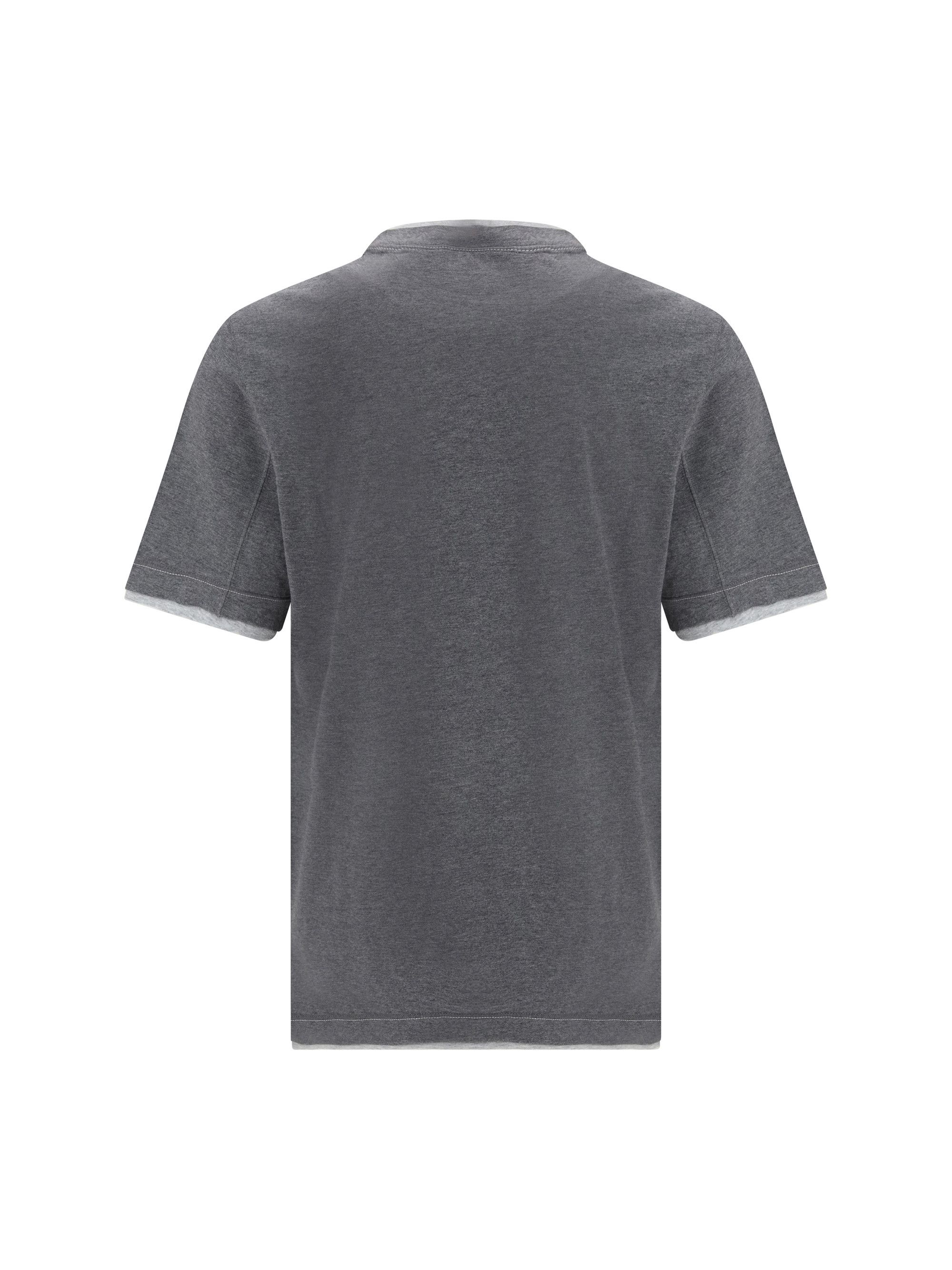 Brunello Cucinelli T-shirt in cotton with a logo Size US S / EU 44-46 / 1 - 2 Thumbnail