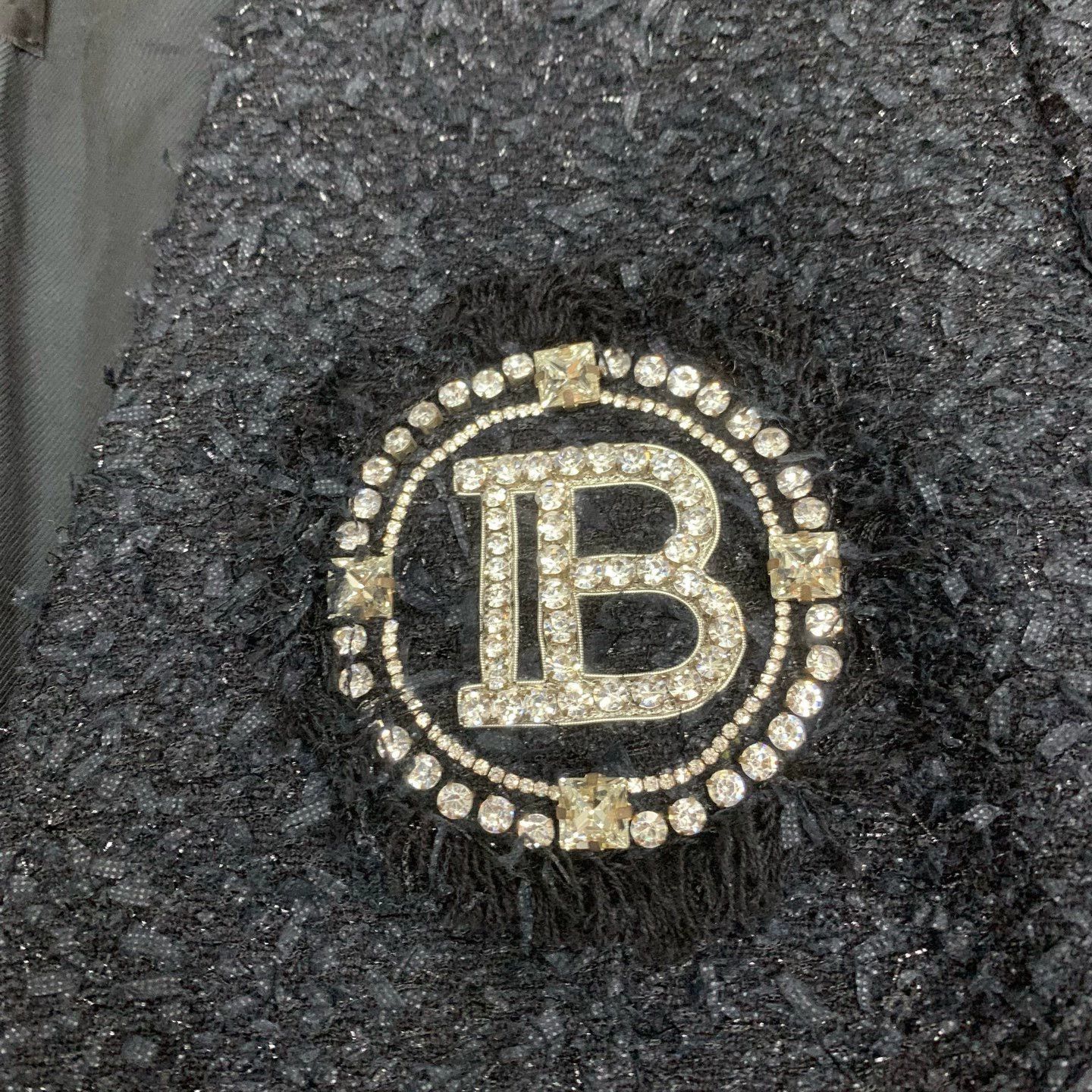Balmain balmain black crystal logo gold button jacket Size M / US 6-8 / IT 42-44 - 9 Thumbnail