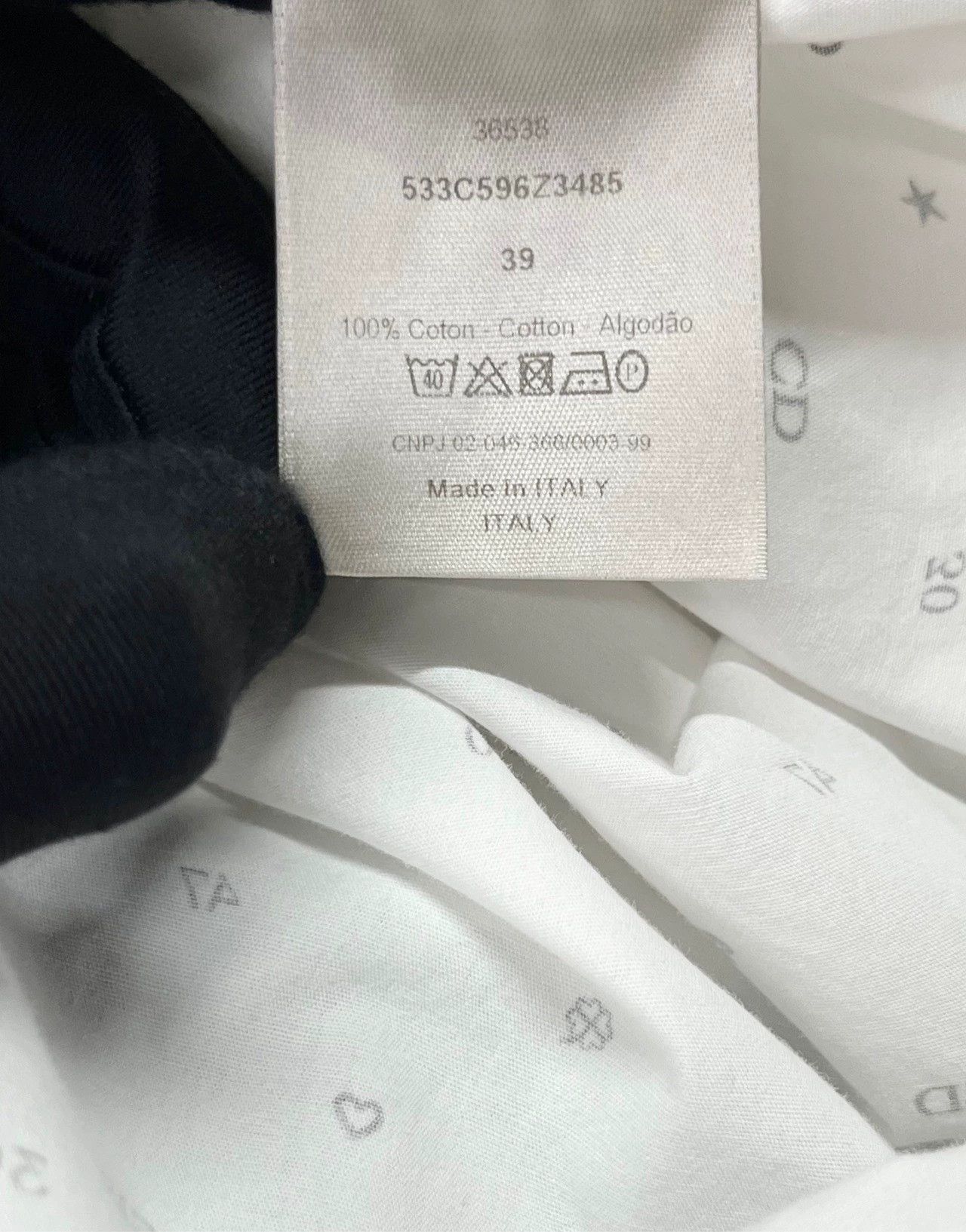 Dior Dior White Logo Hidden Button-Up Shirt Size US L / EU 52-54 / 3 - 4 Thumbnail