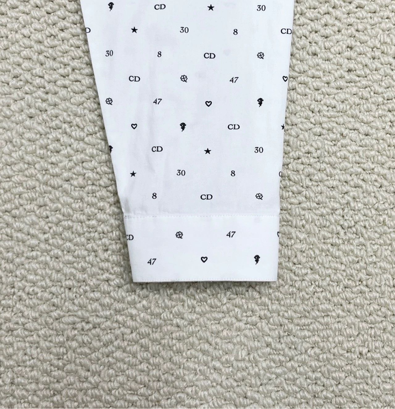 Dior Dior White Logo Hidden Button-Up Shirt Size US L / EU 52-54 / 3 - 5 Thumbnail