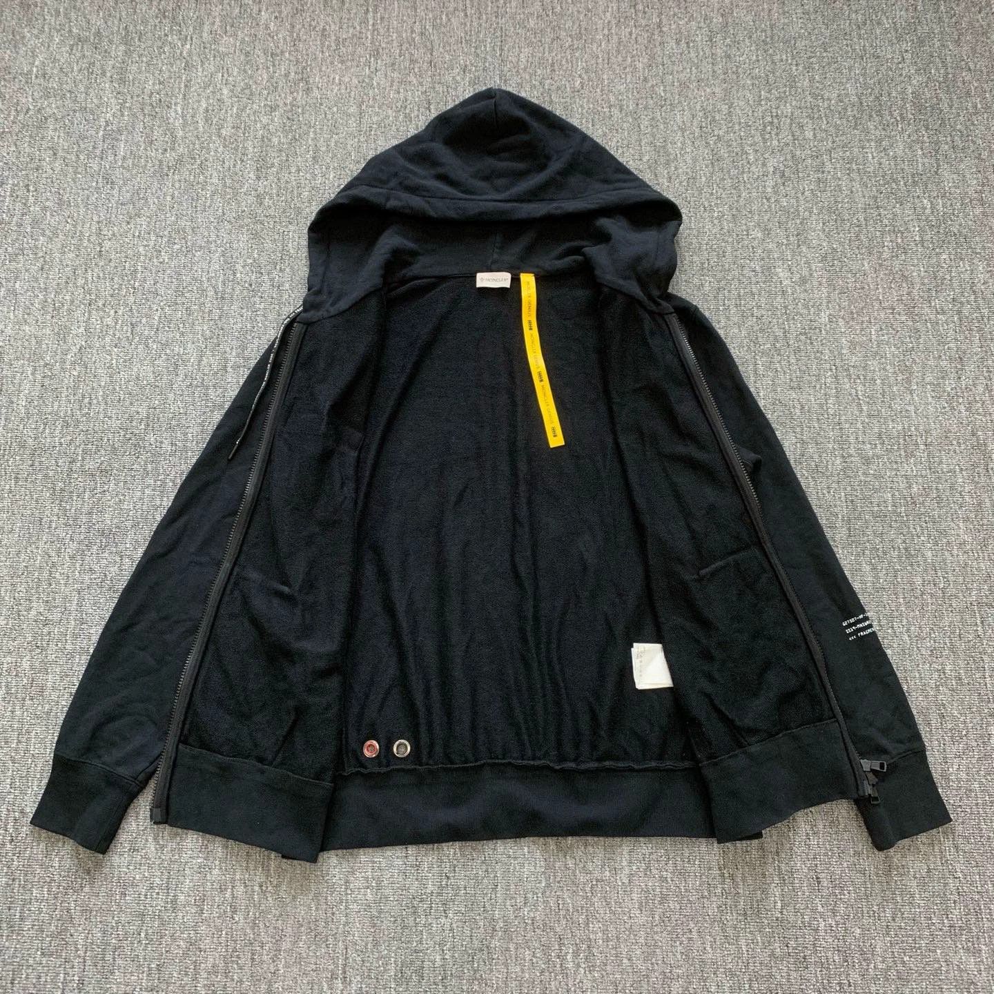 Moncler Genius moncler pharrell williams black logo hoodie Size US XXL / EU 58 / 5 - 8 Thumbnail