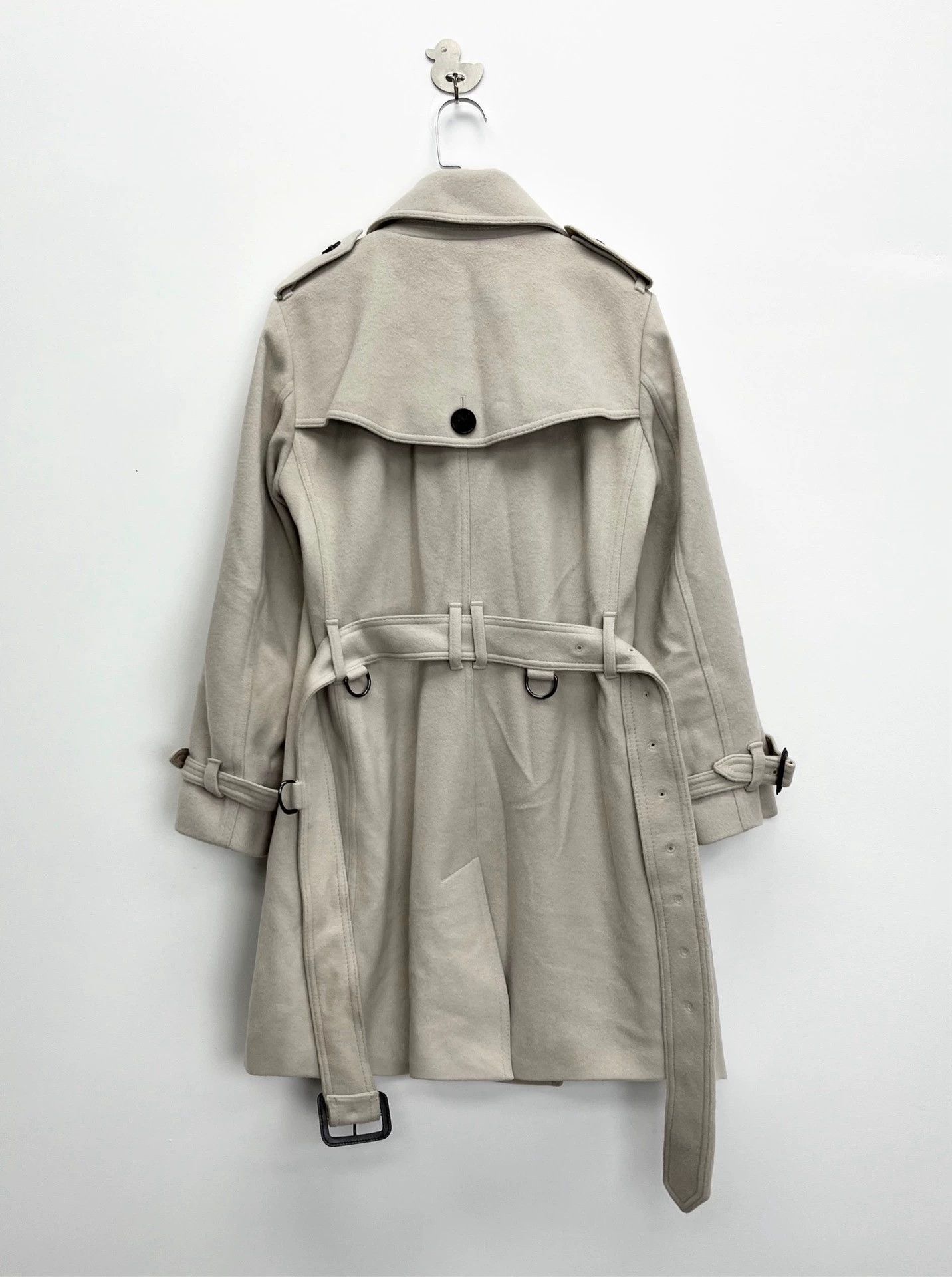 Burberry burberry beige cashmere blend double-breasted coat Size S / US 4 / IT 40 - 2 Thumbnail