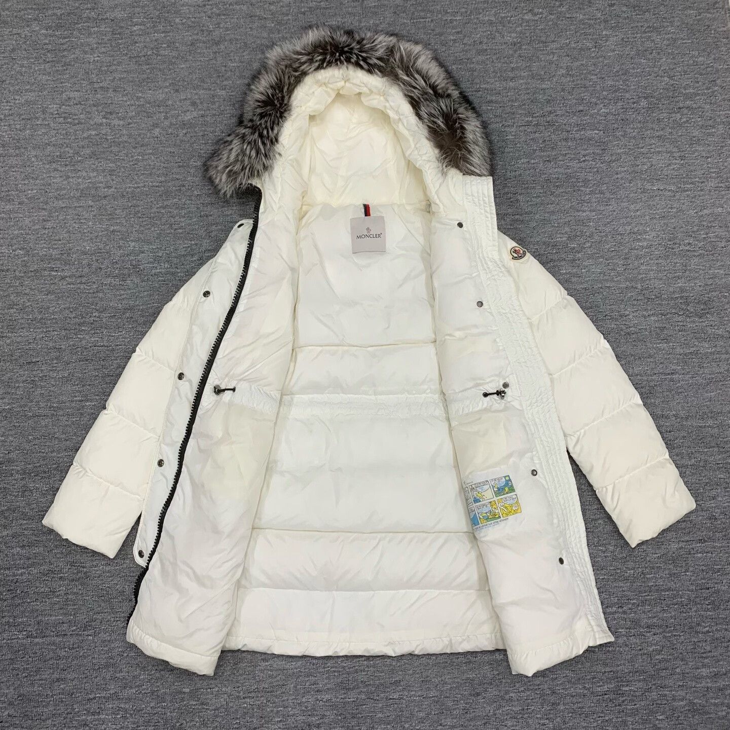 Moncler Moncler Aphroti White Long Down Coat Size M / US 6-8 / IT 42-44 - 8 Thumbnail
