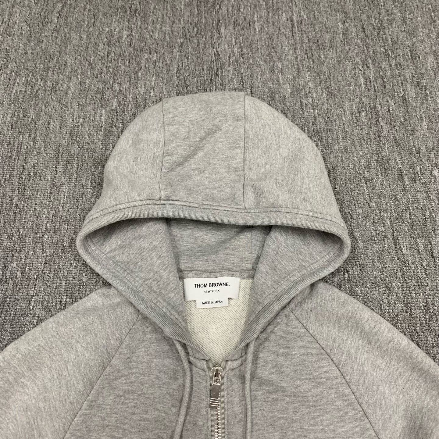 Thom Browne thom browne gray striped hoodie jacket Size US M / EU 48-50 / 2 - 9 Thumbnail
