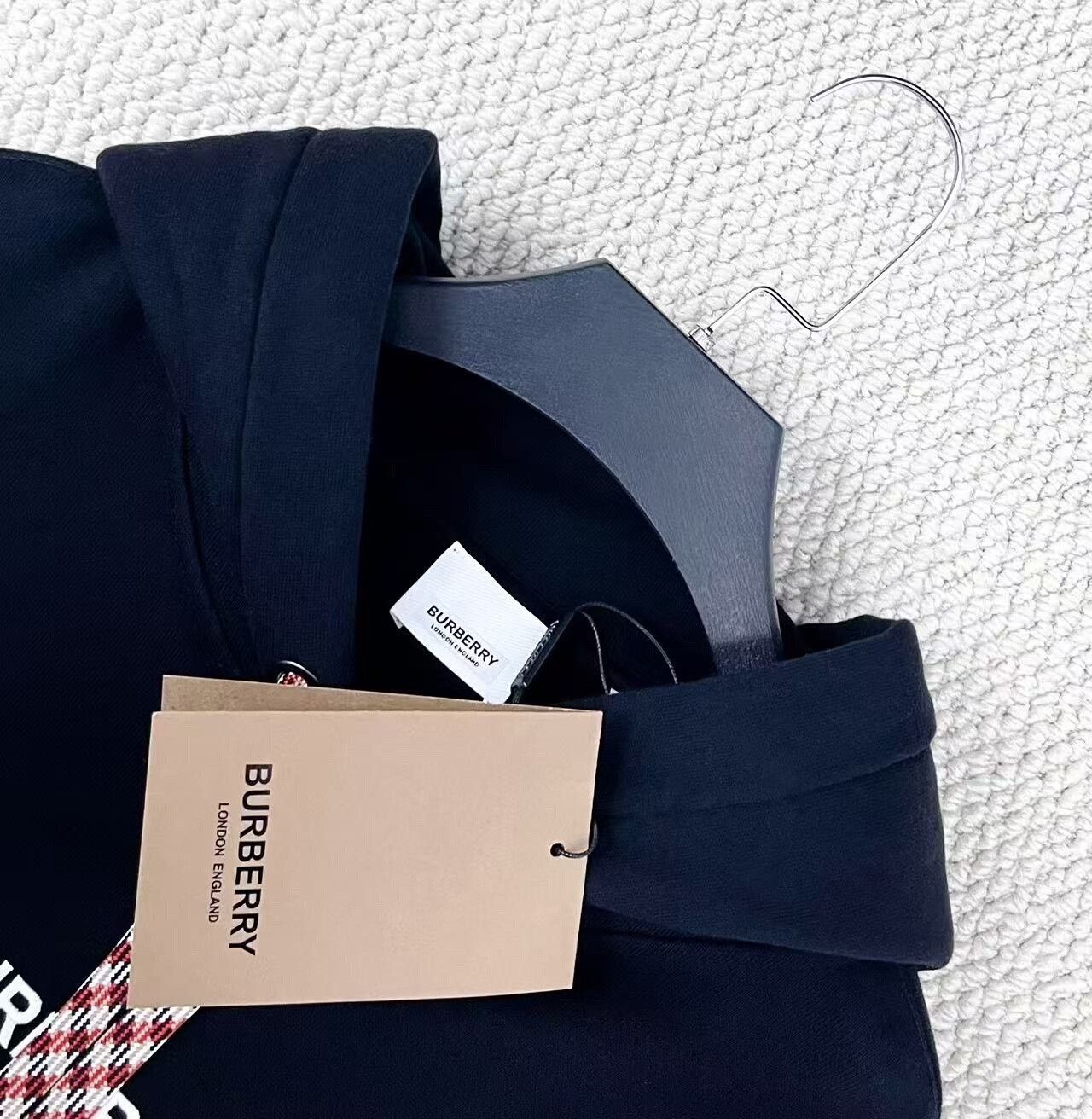 Burberry burberry black logo hooded sweatshirt size s Size US S / EU 44-46 / 1 - 3 Thumbnail