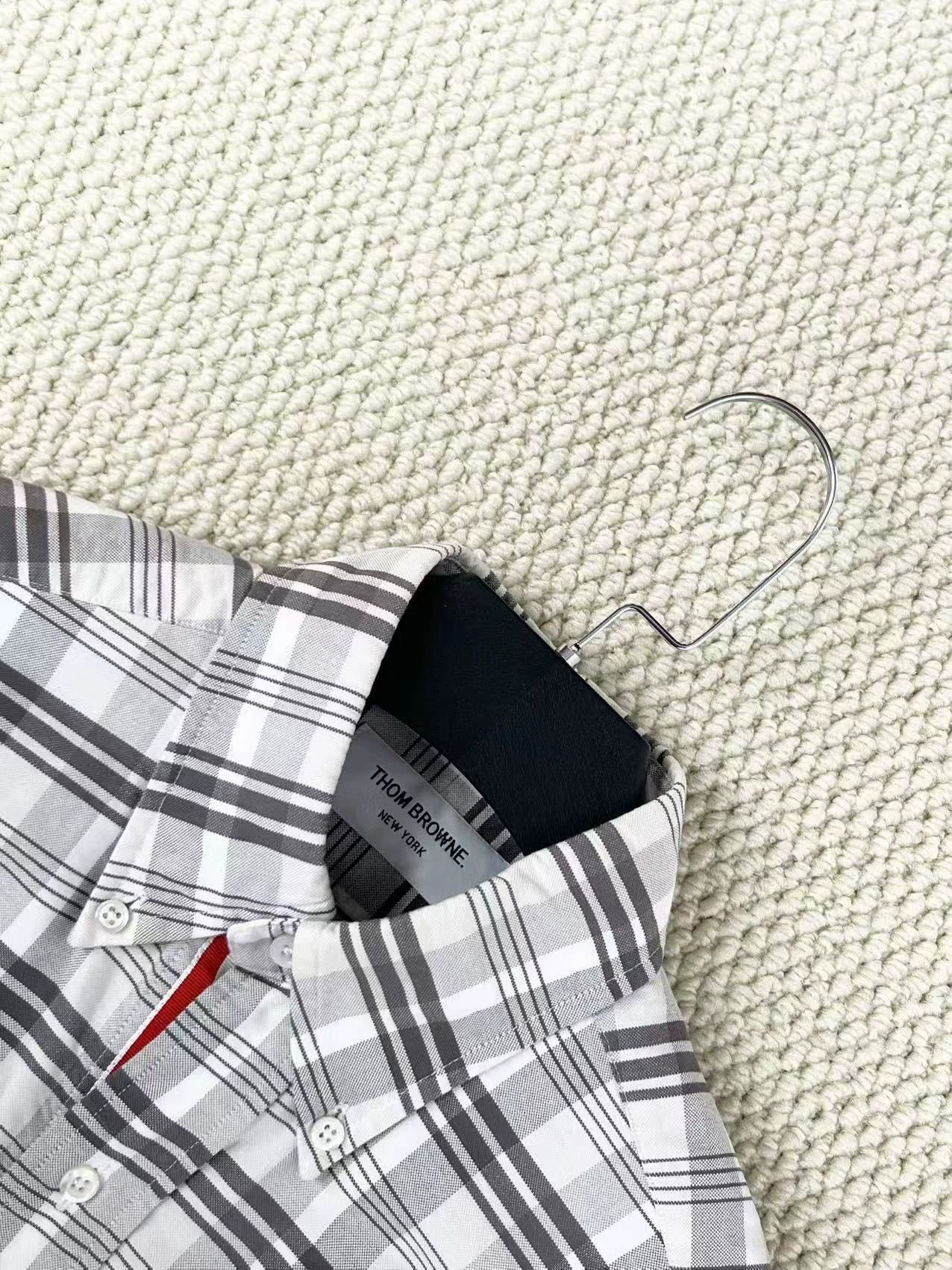 Thom Browne thom browne gray plaid shirt jacket Size US M / EU 48-50 / 2 - 3 Thumbnail