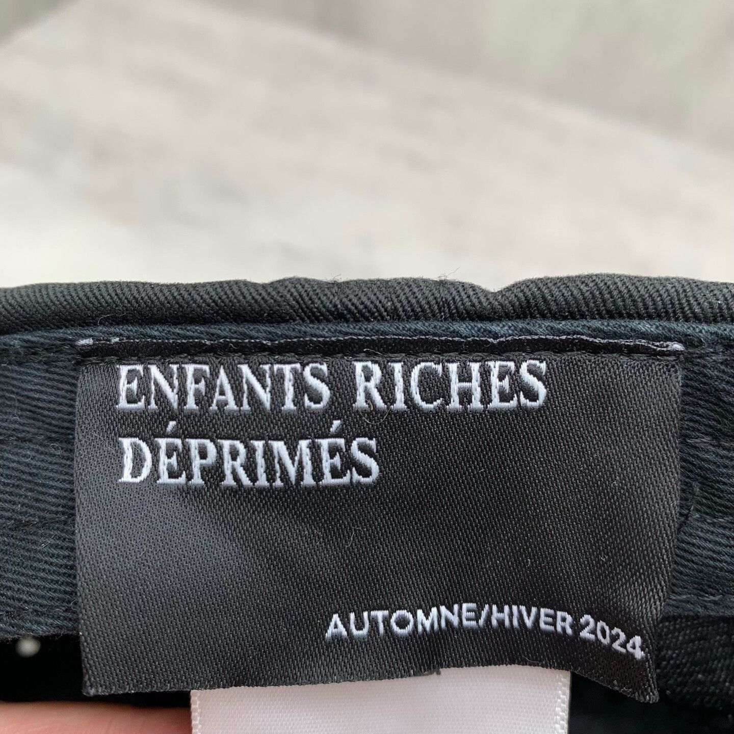 Enfants Riches Deprimes black embroidered cap by enfants riches deprimes Size ONE SIZE - 6 Thumbnail