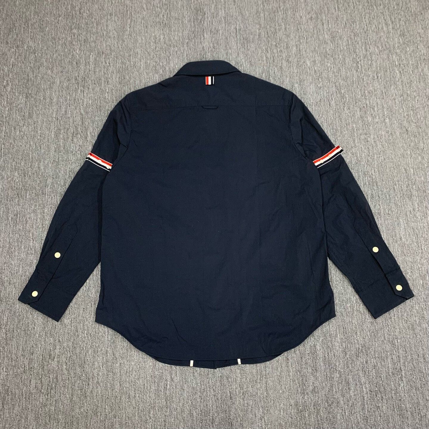Thom Browne thom browne navy nylon shirt jacket Size US M / EU 48-50 / 2 - 2 Thumbnail