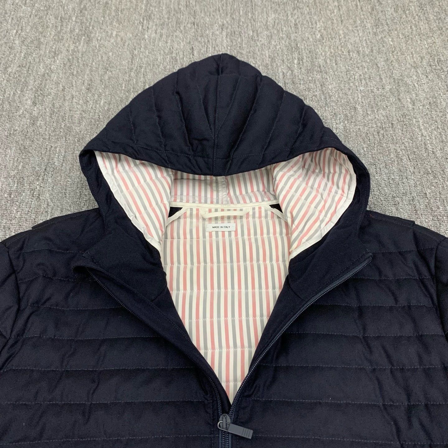 Thom Browne thom browne navy down jacket with stripes Size US M / EU 48-50 / 2 - 9 Thumbnail