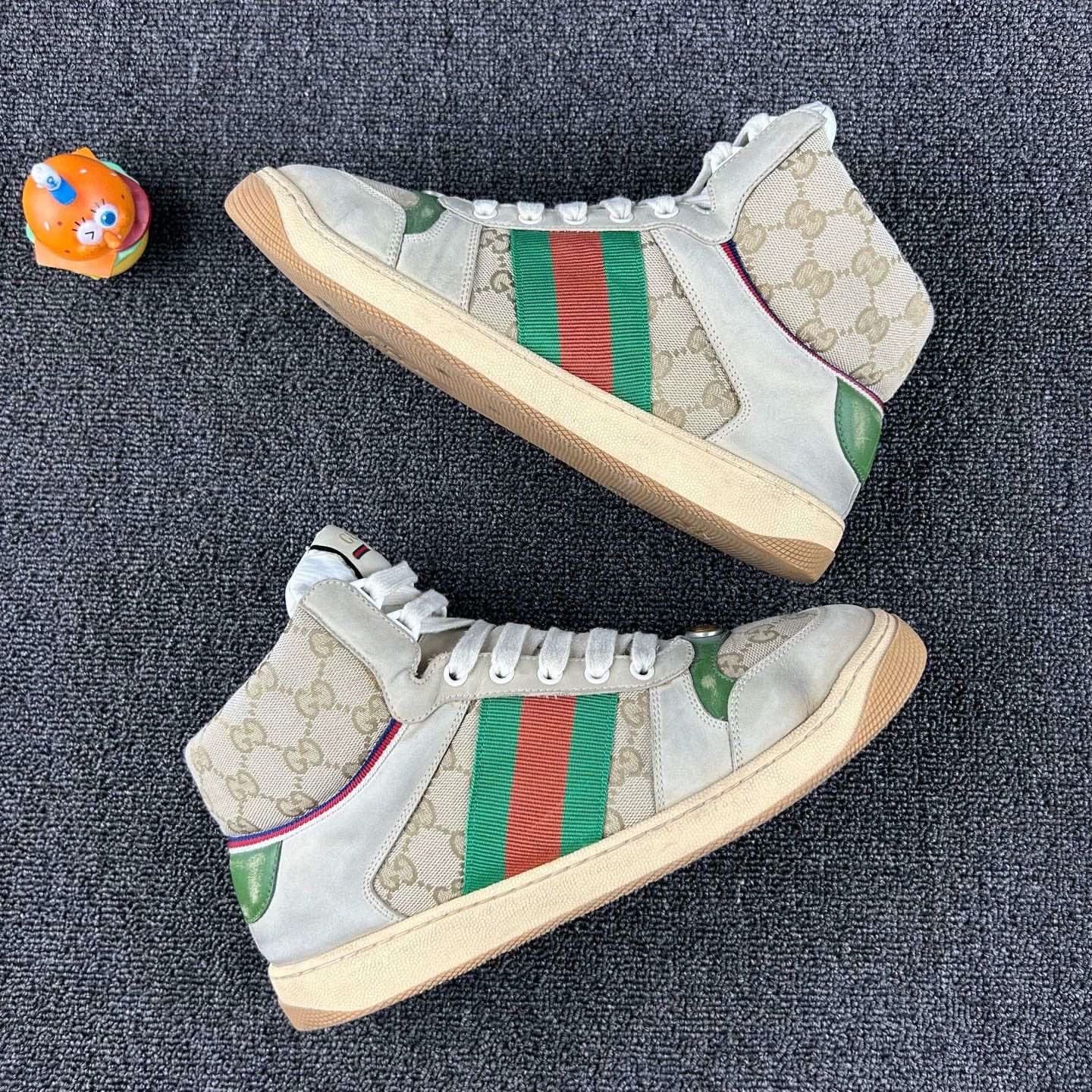 Gucci Gucci High-Top Double G Print Sneakers Size US 8 / EU 41 - 4 Thumbnail