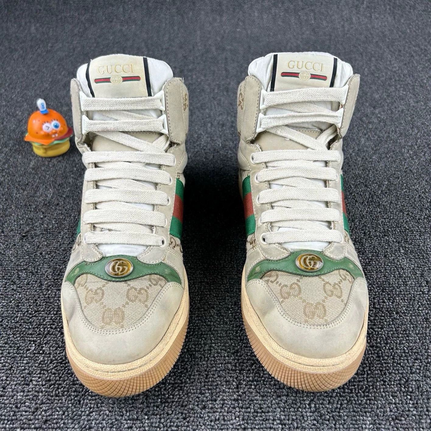 Gucci Gucci High-Top Double G Print Sneakers Size US 8 / EU 41 - 2 Thumbnail