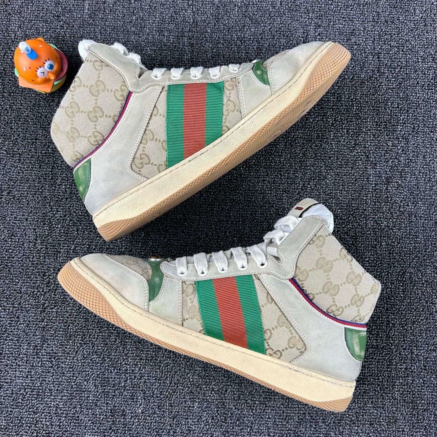 Gucci Gucci High-Top Double G Print Sneakers Size US 8 / EU 41 - 3 Thumbnail