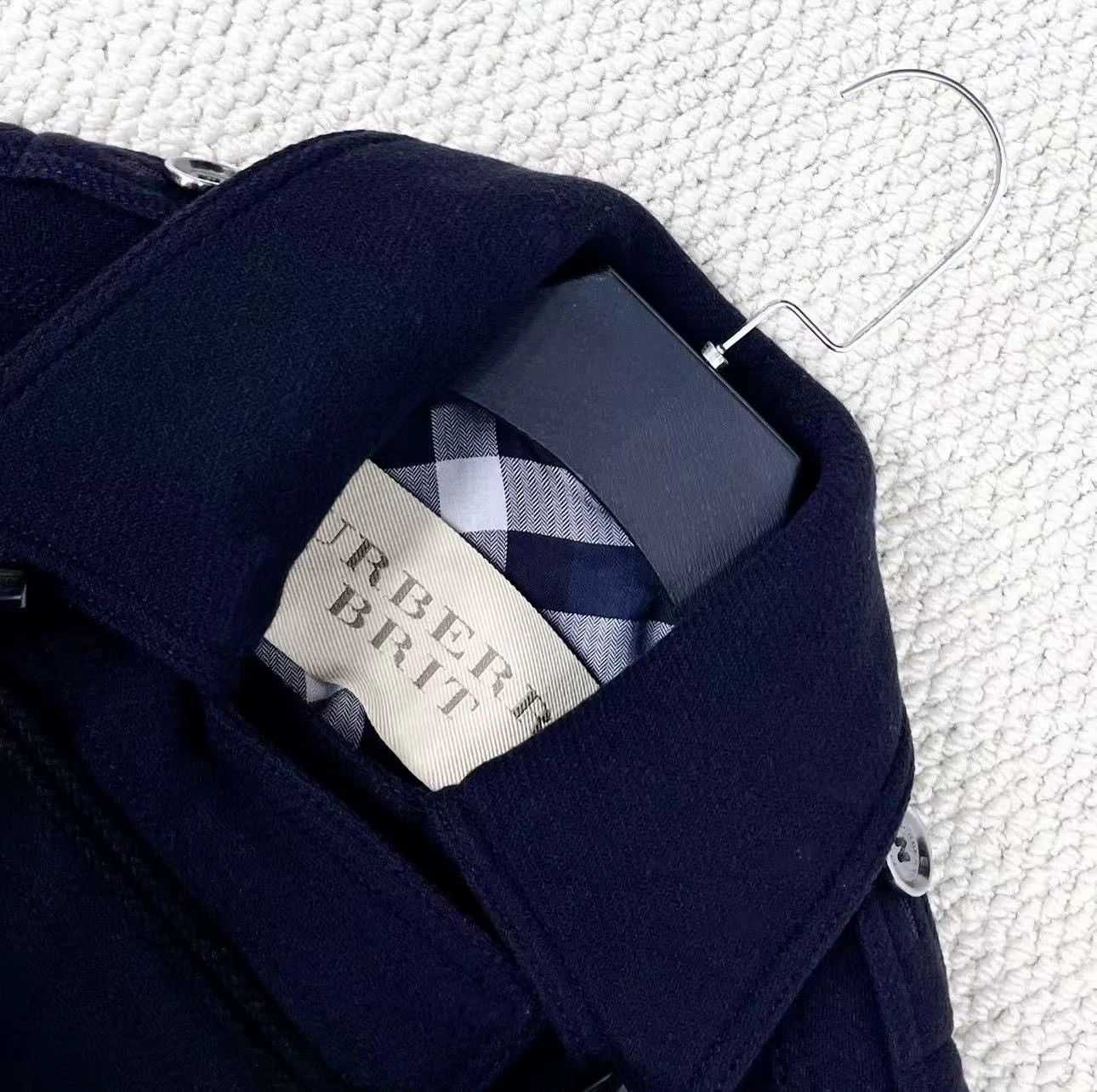Burberry burberry navy double-breasted wool coat Size XS / US 0-2 / IT 36-38 - 3 Thumbnail
