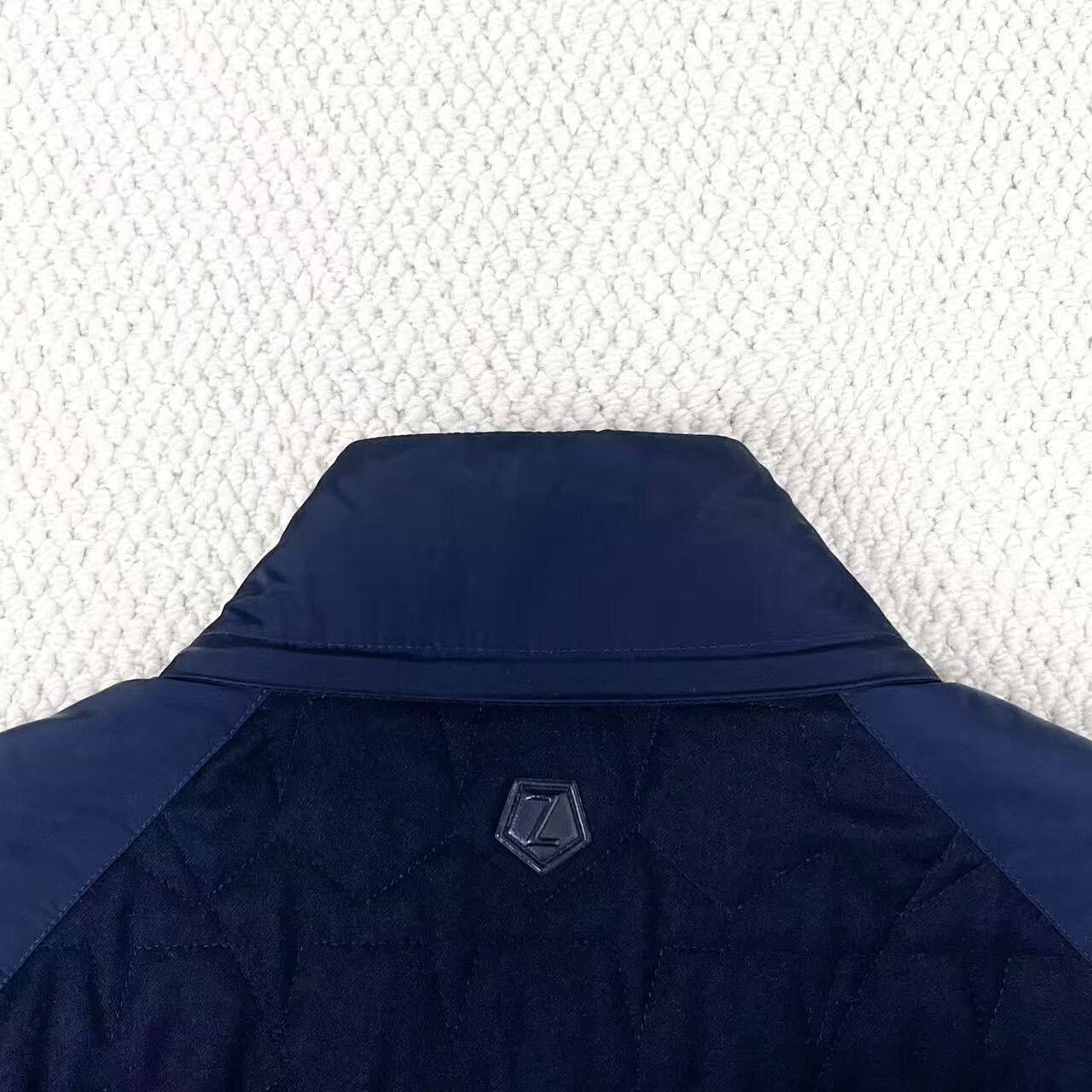 Ermenegildo Zegna ermenegildo zegna navy cotton jacket with pockets Size US S / EU 44-46 / 1 - 4 Thumbnail