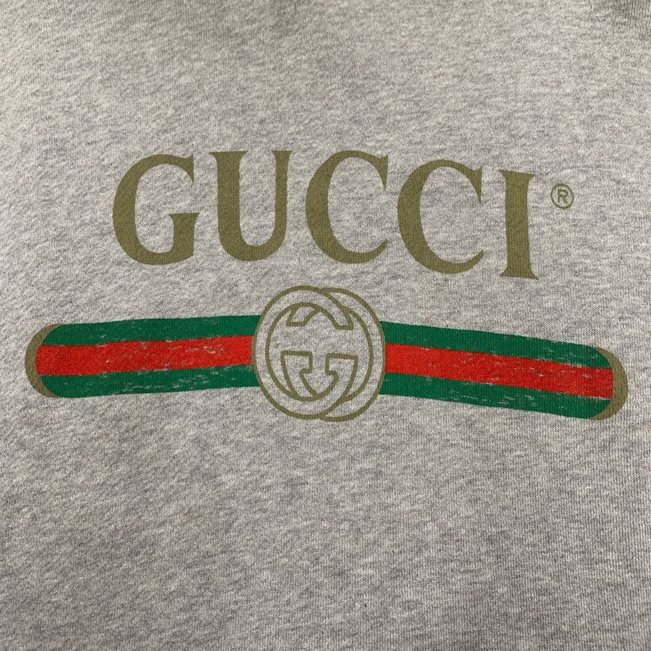 Gucci gucci gray hoodie with logo design Size US M / EU 48-50 / 2 - 8 Thumbnail