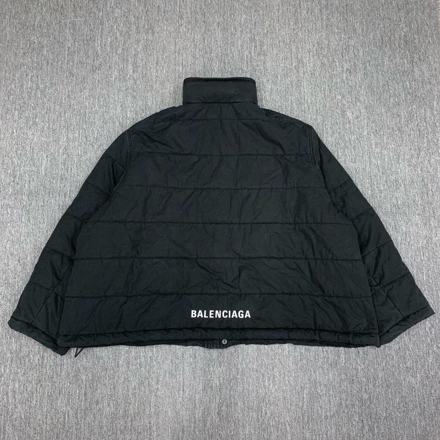 Balenciaga black balenciaga logo padded coat for men Size US M / EU 48-50 / 2 - 2 Thumbnail