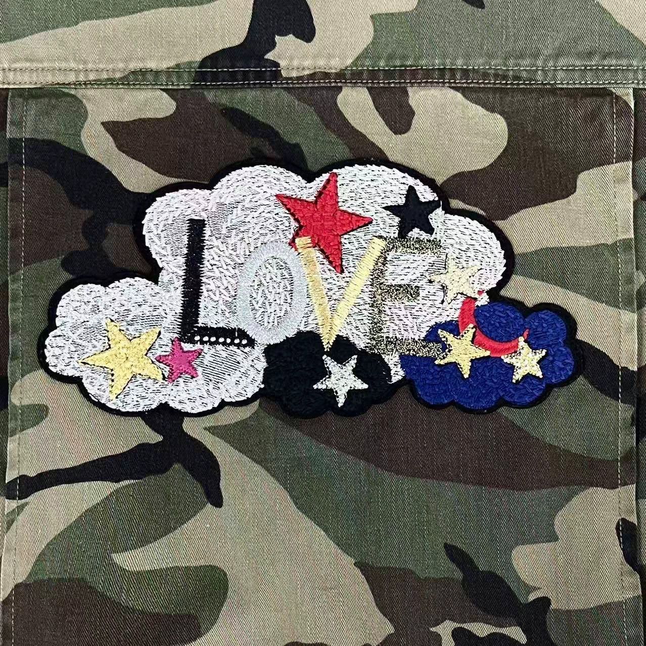 Saint Laurent Paris army green camouflage jacket with logo Size US S / EU 44-46 / 1 - 4 Thumbnail