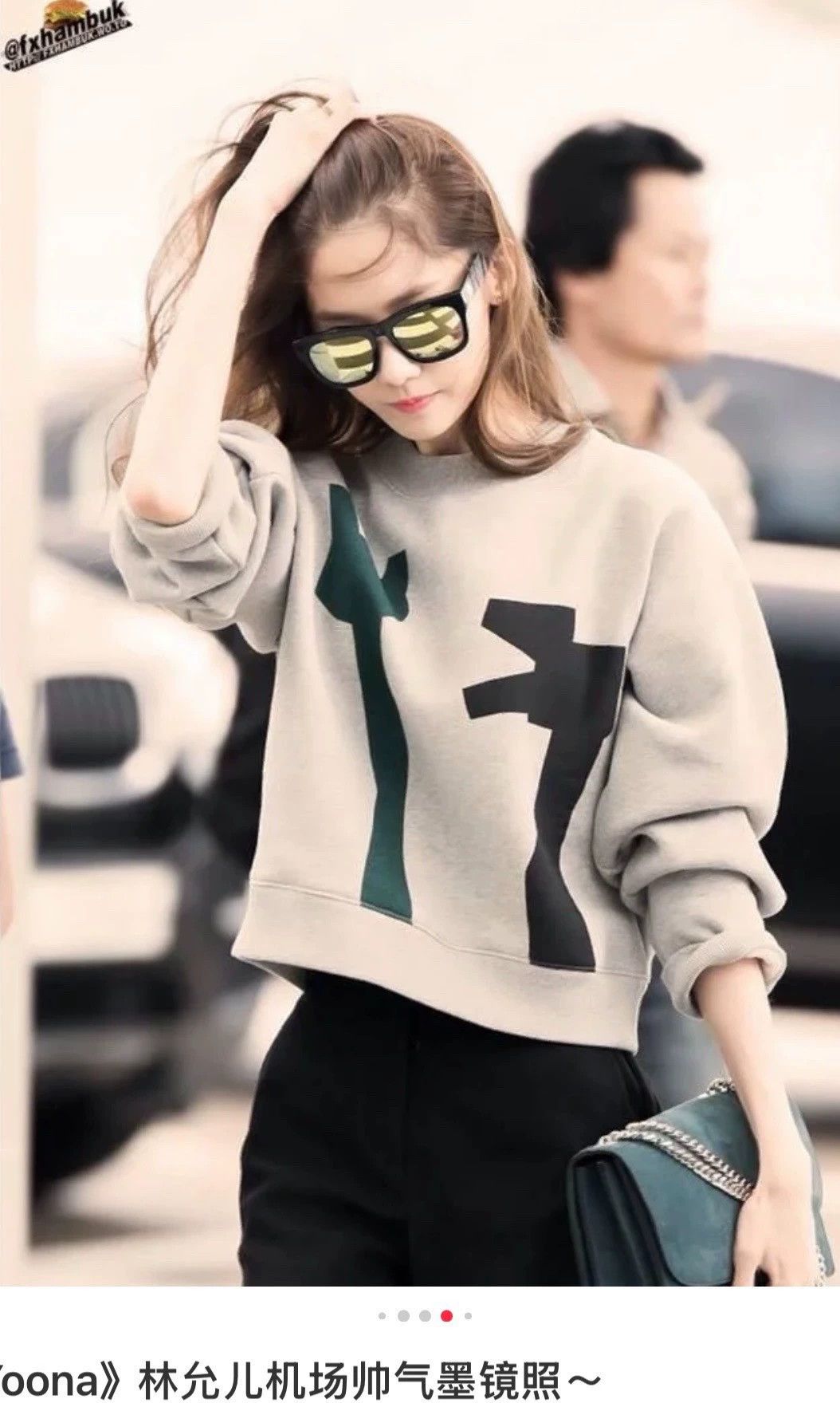 Acne Studios pink geometric logo cropped sweatshirt Size S / US 4 / IT 40 - 6 Thumbnail