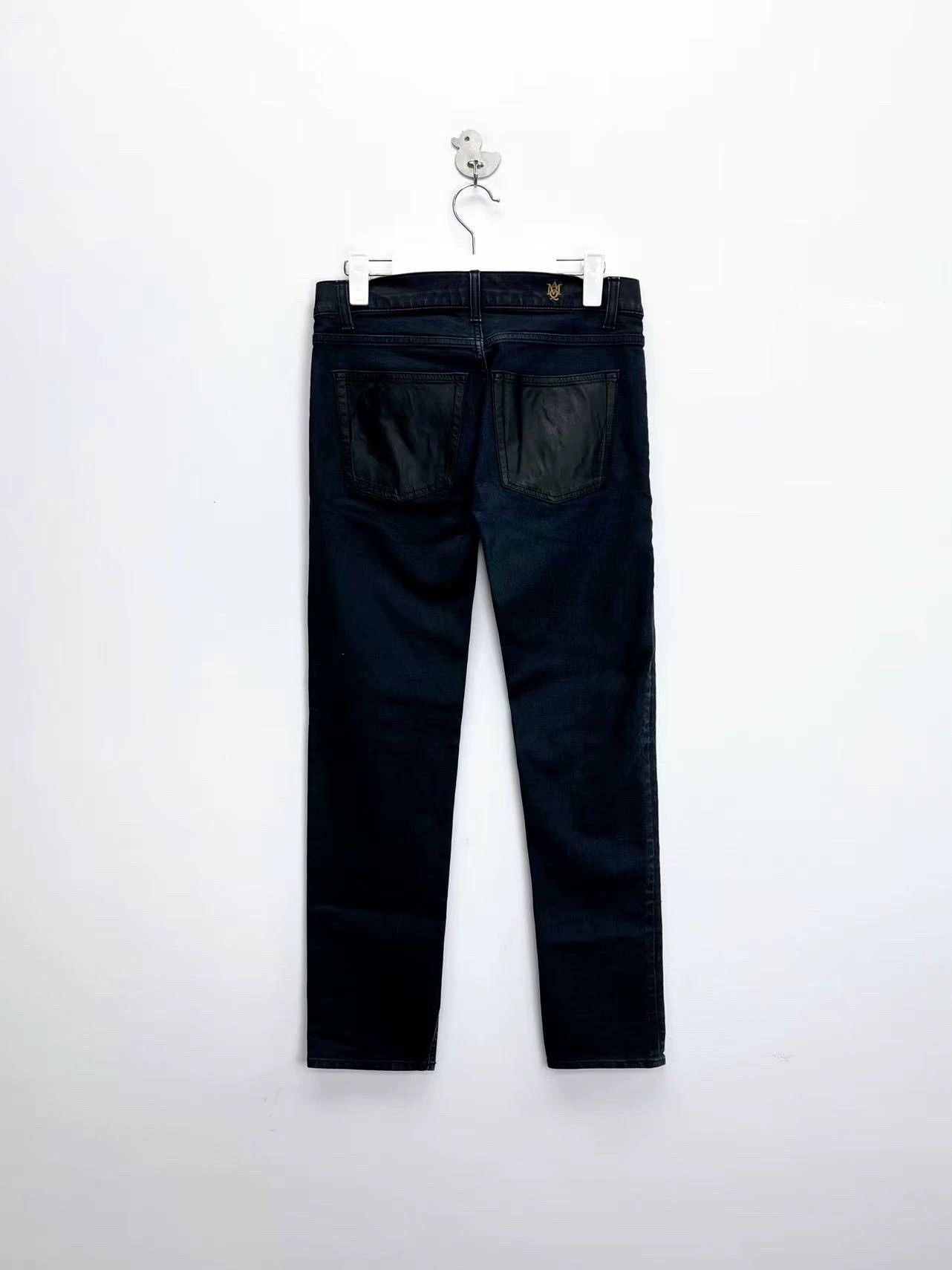 Alexander McQueen black distressed side-zip jeans by alexander mcqueen Size US 44 / EU 60 - 2 Thumbnail