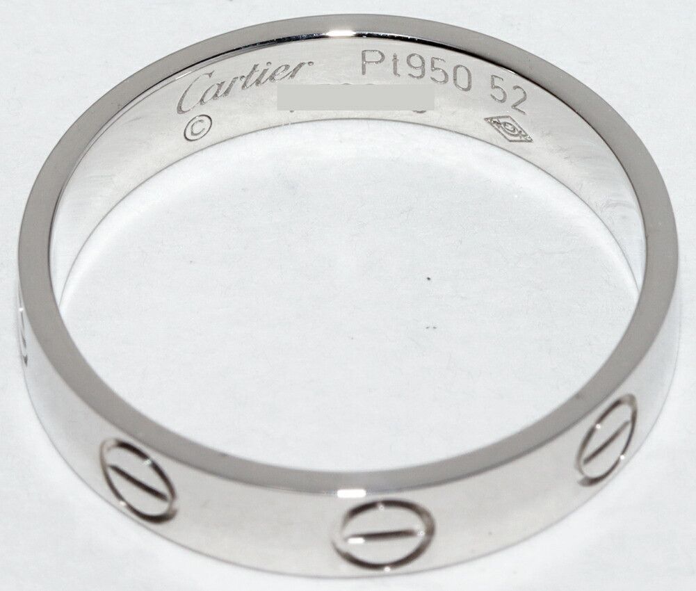 Cartier Cartier Cartier Love Ring Pt950 Ring Size 52 Metal Ring B40853 DUTY FREE for USA Size ONE SIZE - 5 Thumbnail