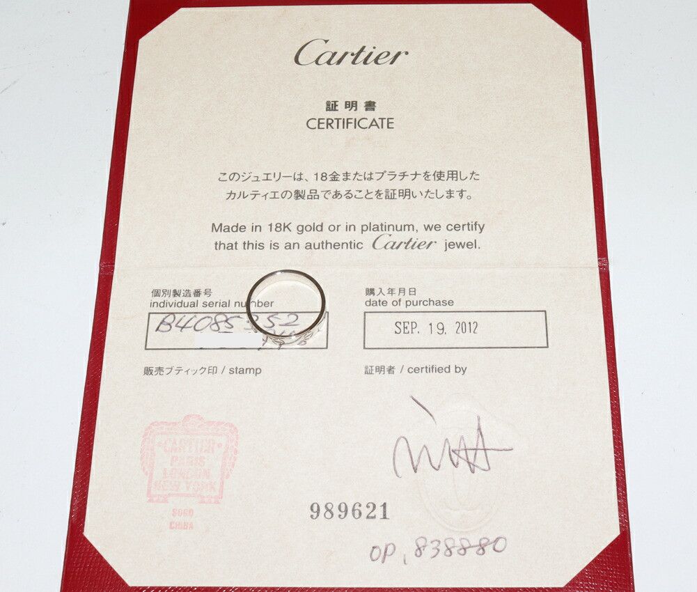 Cartier Cartier Cartier Love Ring Pt950 Ring Size 52 Metal Ring B40853 DUTY FREE for USA Size ONE SIZE - 3 Thumbnail