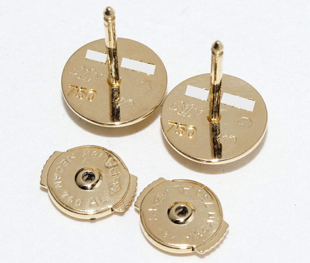 Louis Vuitton Louis Vuitton Louis Vuitton Puse D'Oreille Clous Au750 Diamond Earrings Metal Earrings Q96003 DUTY FREE for USA Size ONE SIZE - 5 Thumbnail