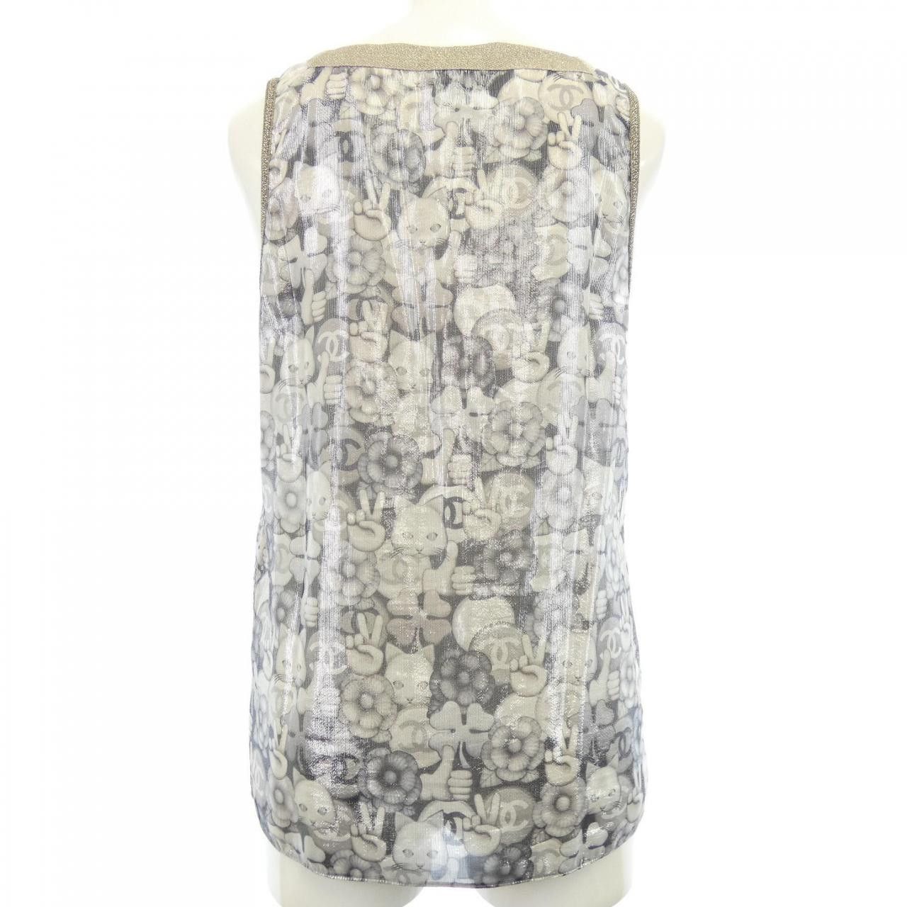 Chanel Chanel Chanel Top Cotton Tops P55046V41487 DUTY FREE for USA Size ONE SIZE - 2 Thumbnail