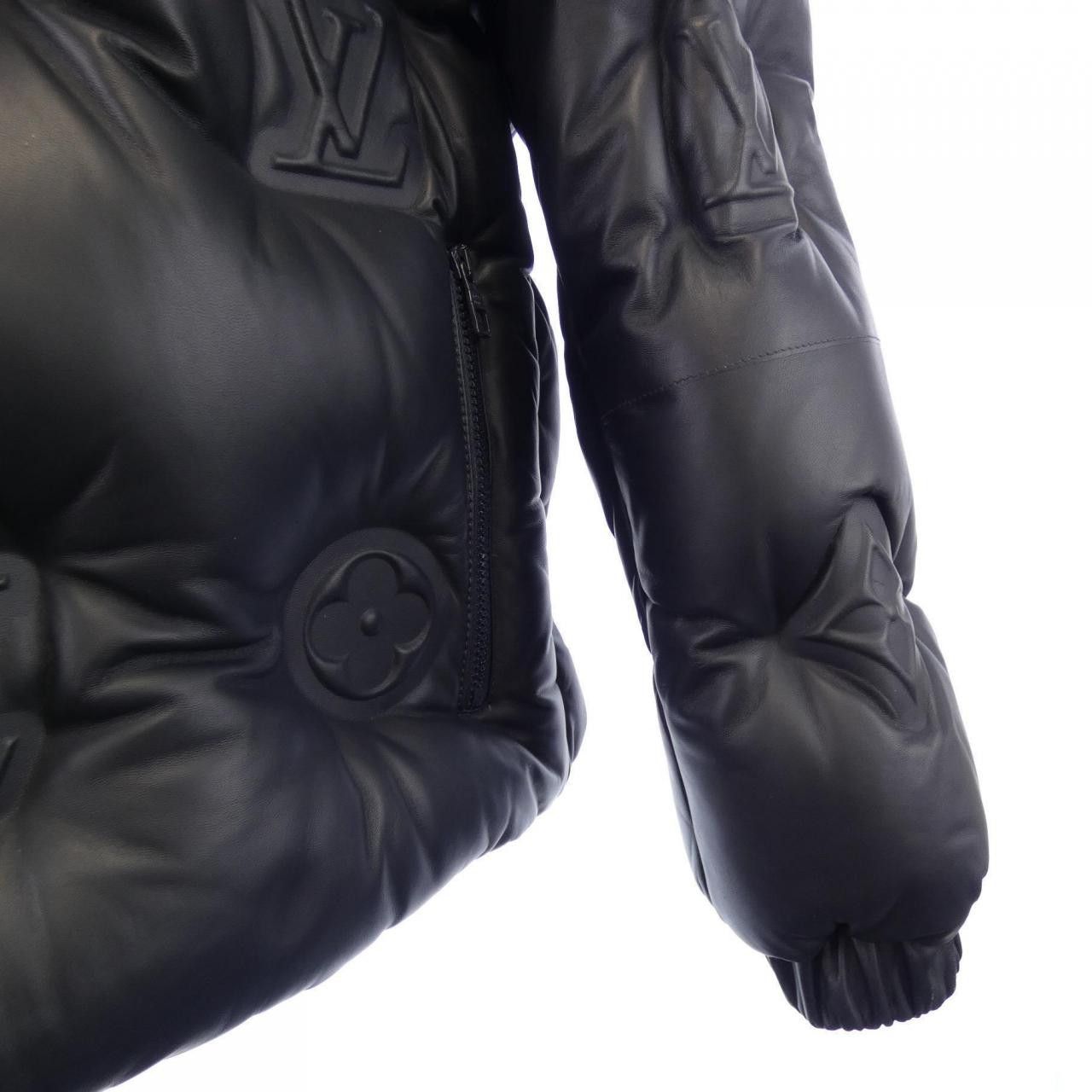 Louis Vuitton Louis Vuitton Louis Vuitton Monogram Lamb Down Jacket Leather Outerwear HOL15ETV8 DUTY FREE for USA Size ONE SIZE - 7 Thumbnail