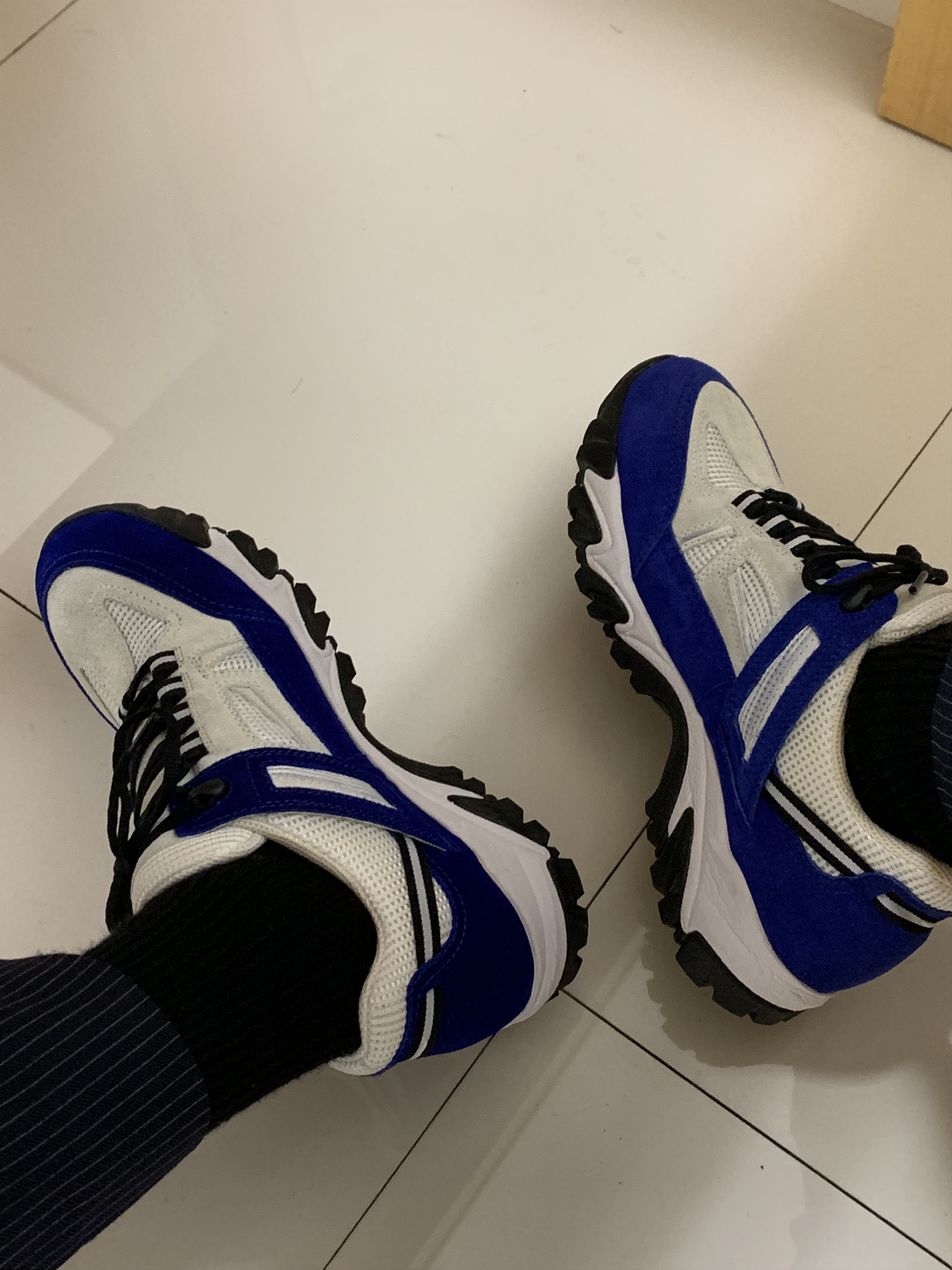 Maison Margiela MAISON MARGIELA SECURITY SNEAKERS BLUE Size US 10 / EU 43 - 6 Thumbnail