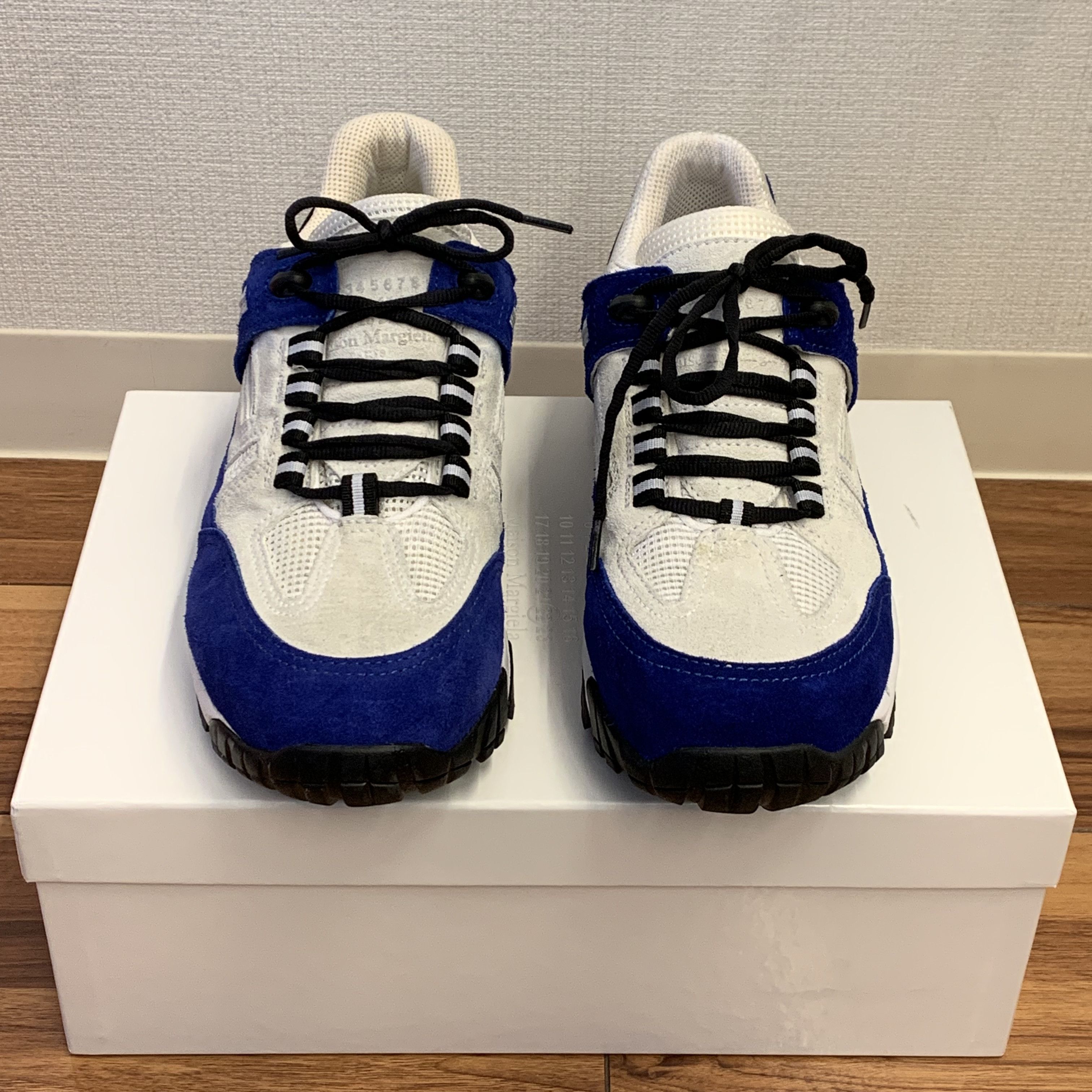Maison Margiela MAISON MARGIELA SECURITY SNEAKERS BLUE Size US 10 / EU 43 - 4 Thumbnail