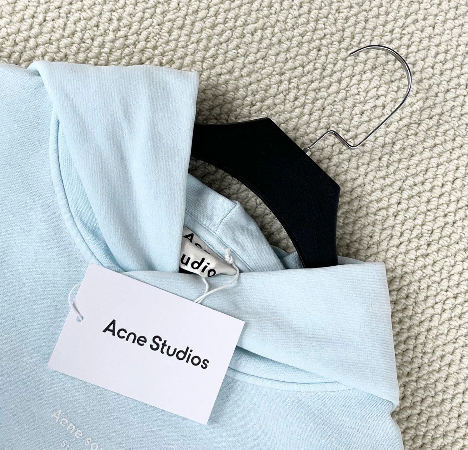 Acne Studios acne studios light blue logo sweatshirt Size US S / EU 44-46 / 1 - 2 Thumbnail