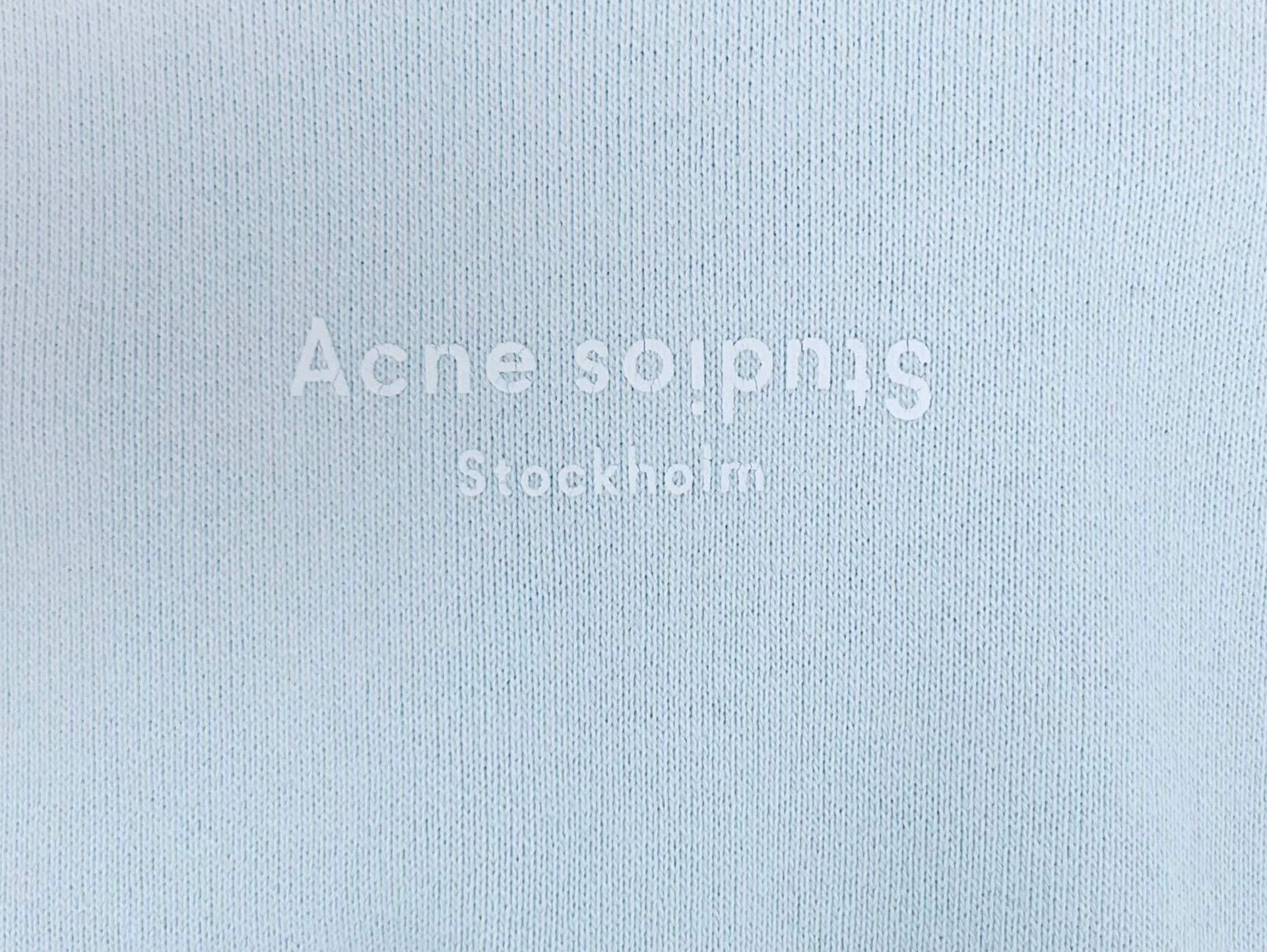 Acne Studios acne studios light blue logo sweatshirt Size US S / EU 44-46 / 1 - 4 Thumbnail