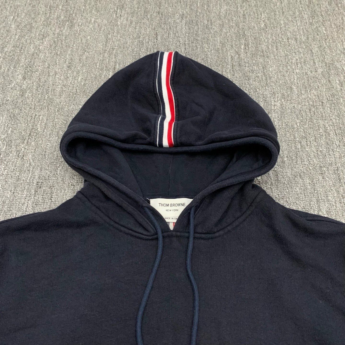 Thom Browne thom browne navy striped hoodie sweatshirt Size US L / EU 52-54 / 3 - 9 Thumbnail