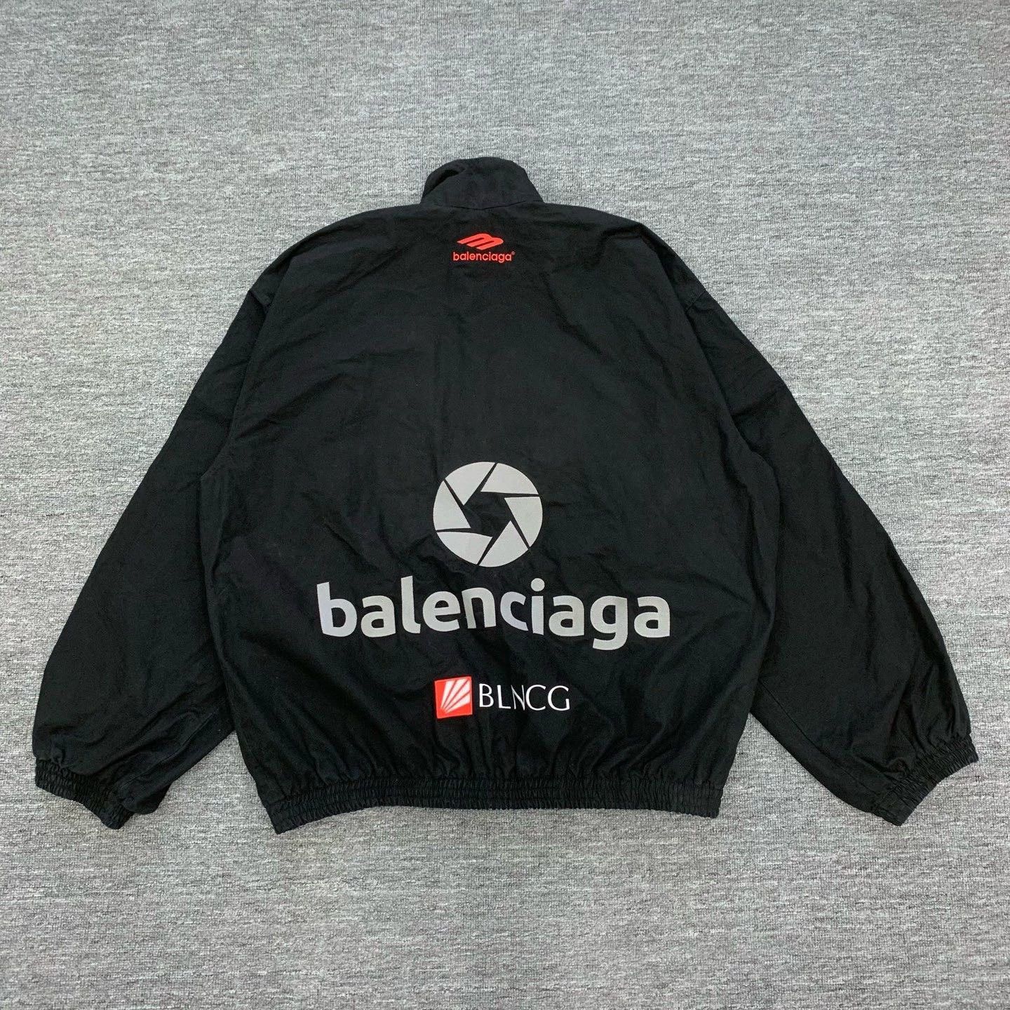 Balenciaga black logo racing jacket by Balenciaga Size US XS / EU 42 / 0 - 2 Thumbnail