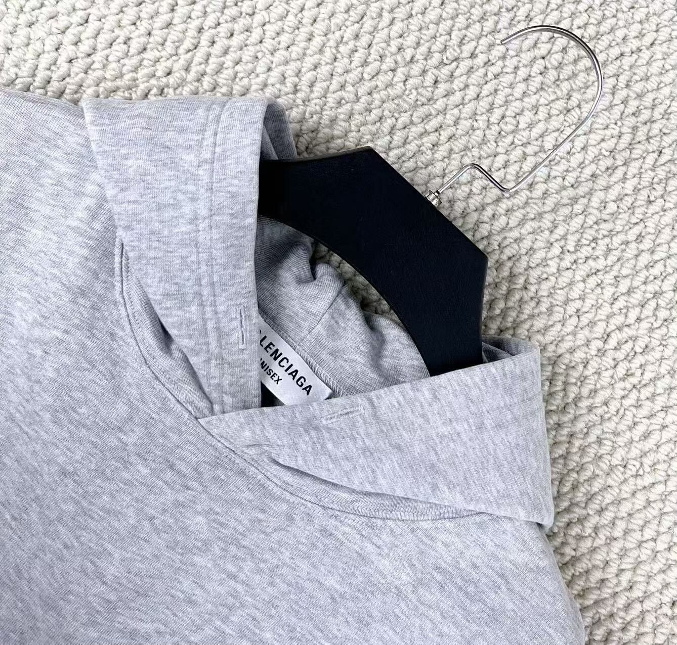 Balenciaga balenciaga gray reverse logo hoodie Size US M / EU 48-50 / 2 - 3 Thumbnail