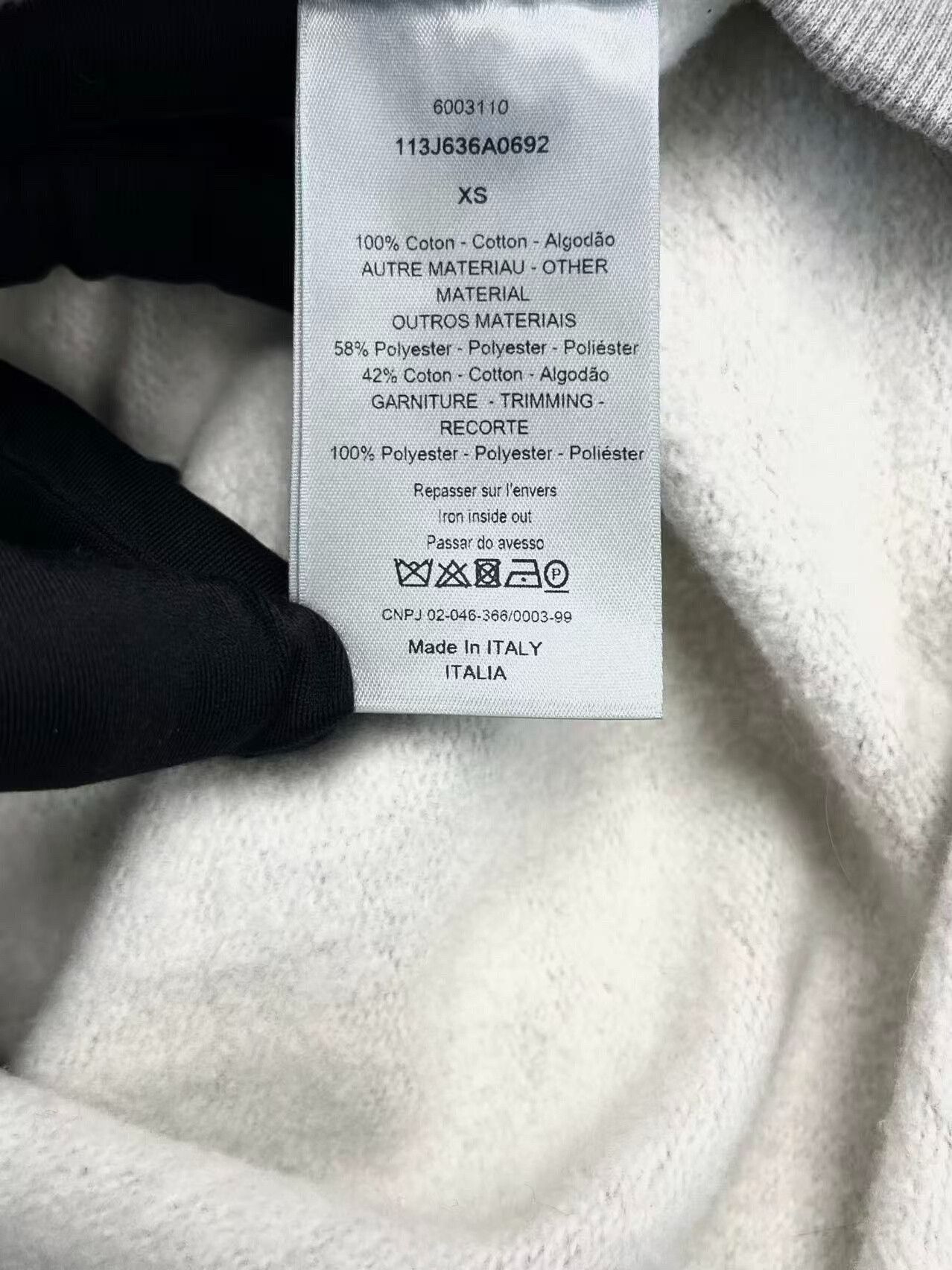 Dior Dior Gray Logo Hoodie with Embroidery Size US XS / EU 42 / 0 - 6 Thumbnail