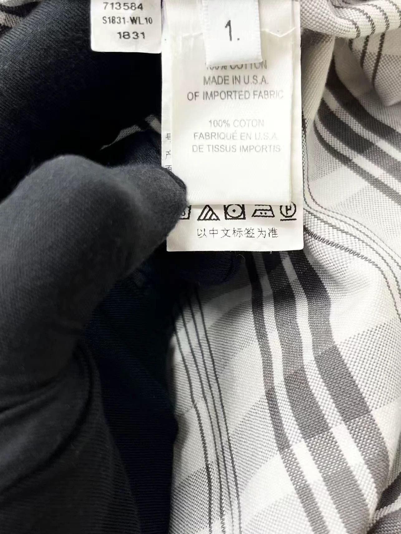 Thom Browne thom browne gray white plaid button-up shirt Size US M / EU 48-50 / 2 - 6 Thumbnail