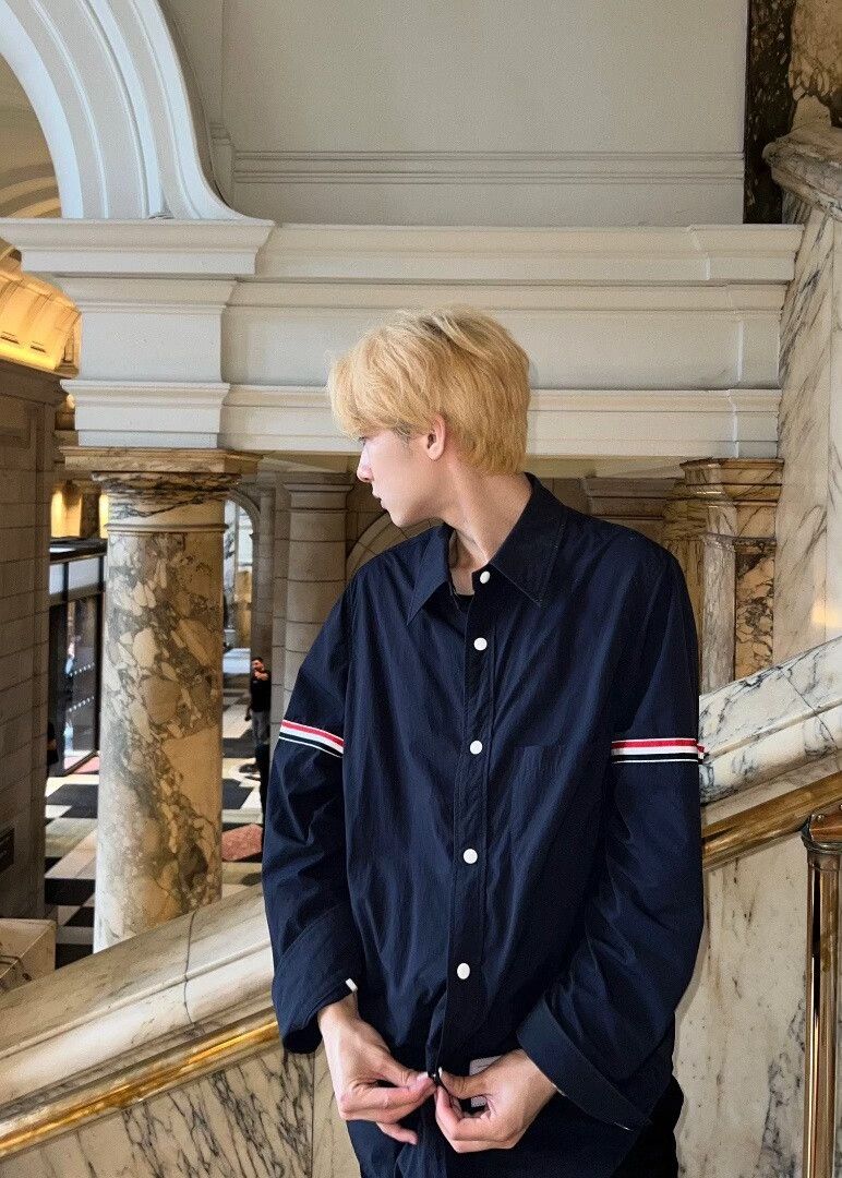 Thom Browne thom browne navy nylon shirt jacket Size US M / EU 48-50 / 2 - 4 Thumbnail