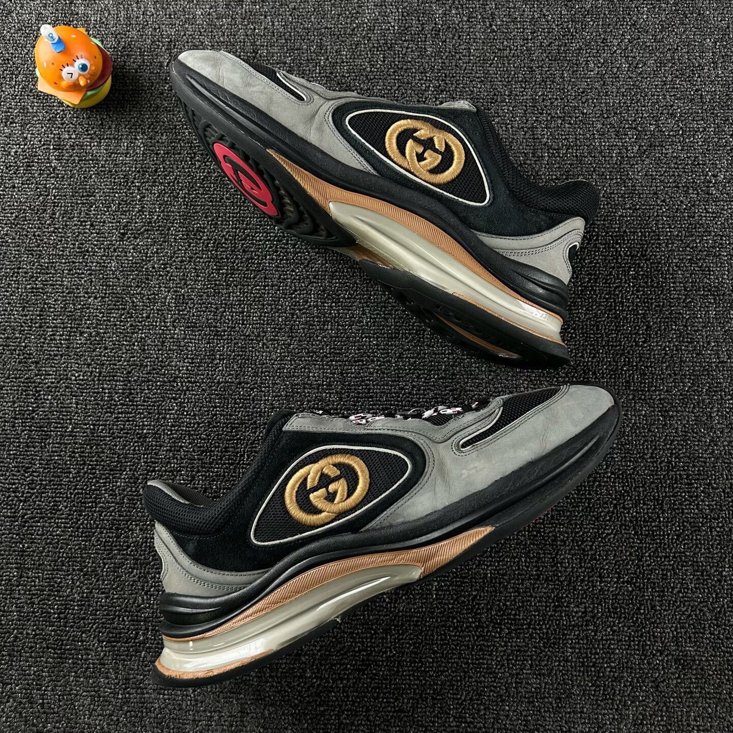 Gucci gucci run sneakers with classic logo design Size US 10 / EU 43 - 4 Thumbnail