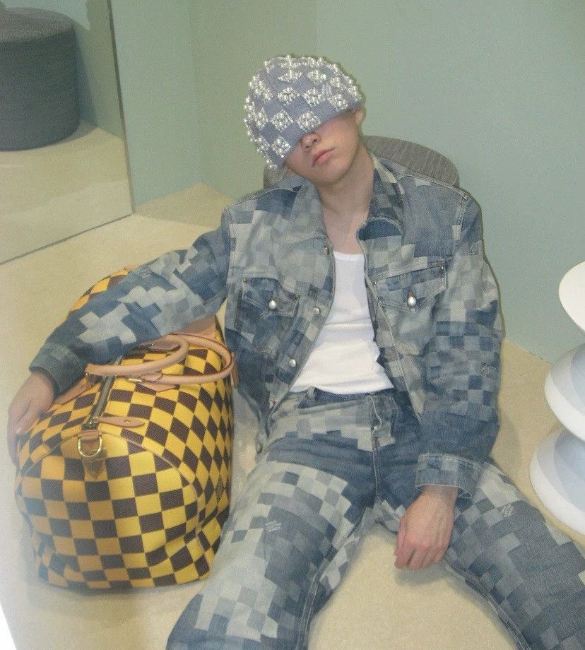 Louis Vuitton lv x 菲董 chessboard denim jacket Size US XXL / EU 58 / 5 - 5 Thumbnail