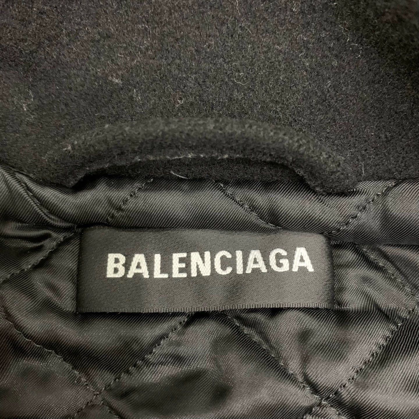 Balenciaga Balenciaga Black Logo Wool Blend Jacket Size US L / EU 52-54 / 3 - 6 Thumbnail