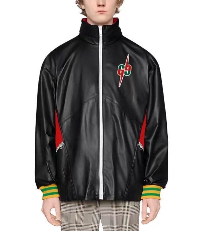 Gucci gucci dual g patch leather jacket Size US L / EU 52-54 / 3 - 4 Thumbnail